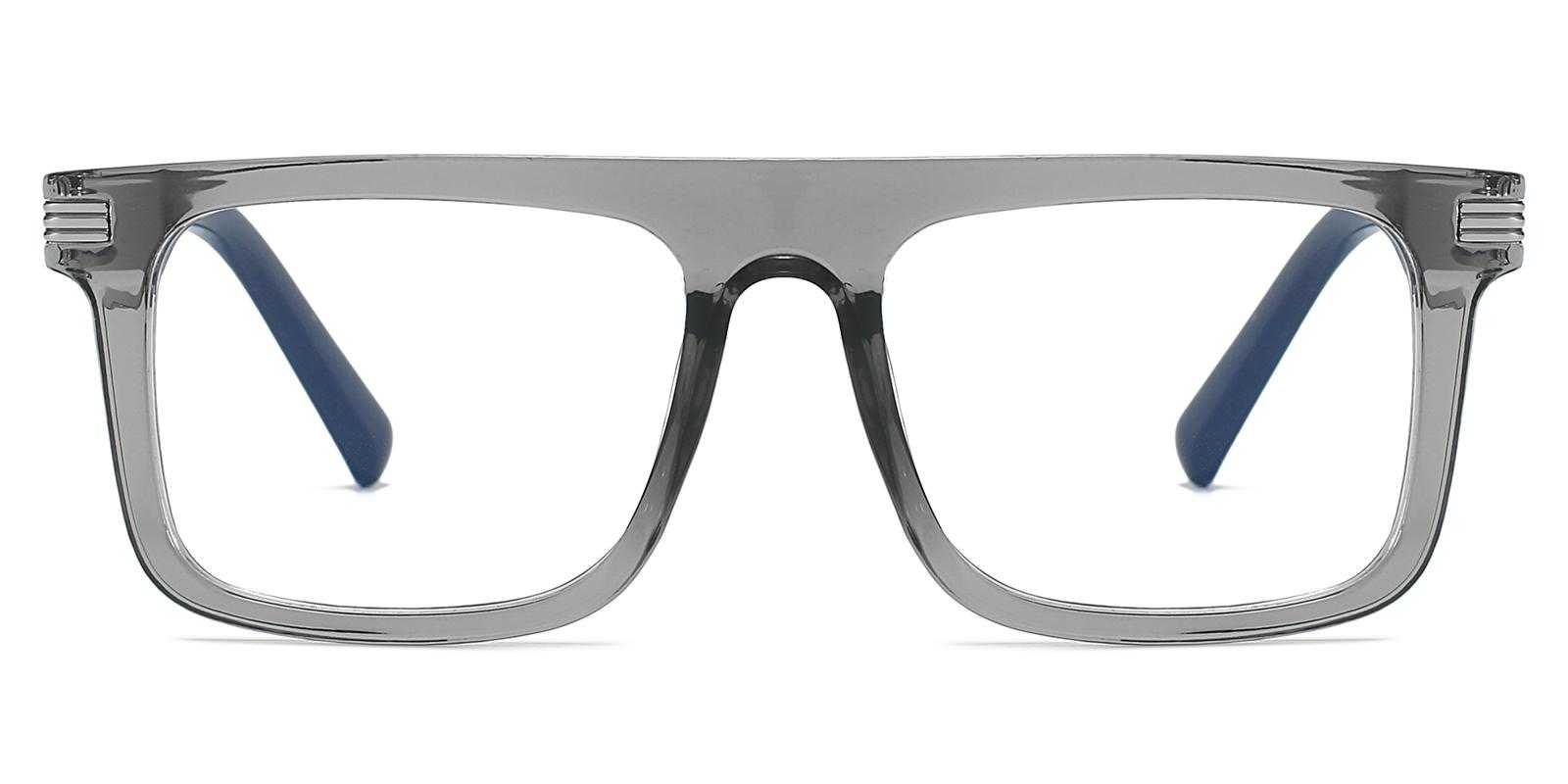 Ray Gray Plastic Eyeglasses , UniversalBridgeFit Frames from ABBE Glasses
