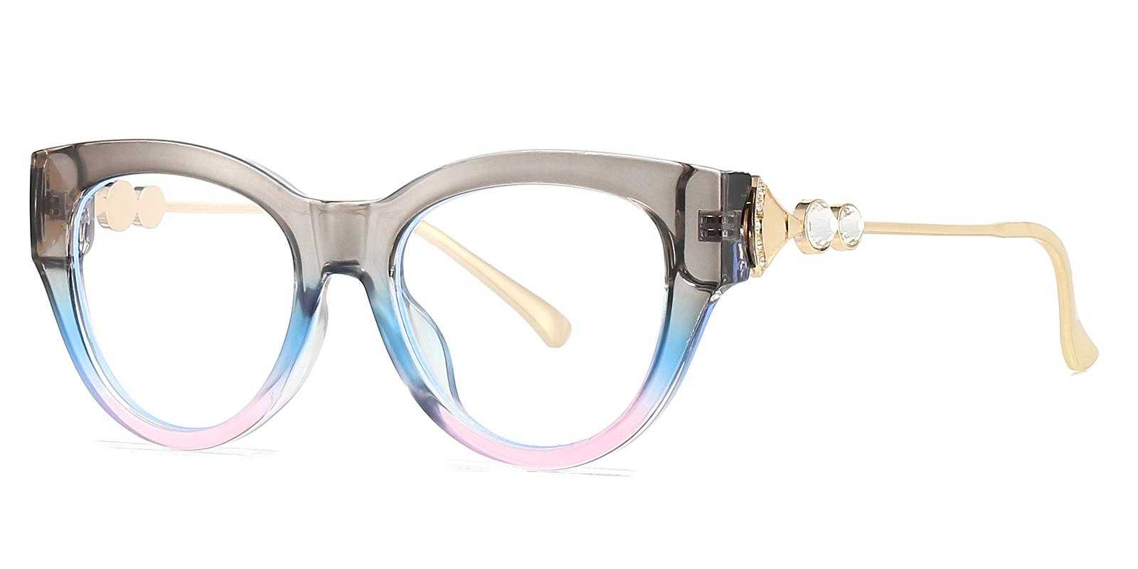 Eros Gray Plastic Eyeglasses , UniversalBridgeFit Frames from ABBE Glasses