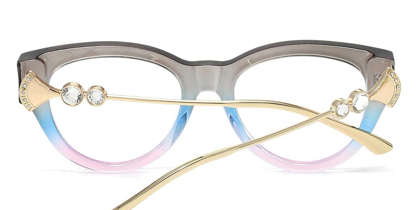 Eros Gray Plastic Eyeglasses , UniversalBridgeFit Frames from ABBE Glasses