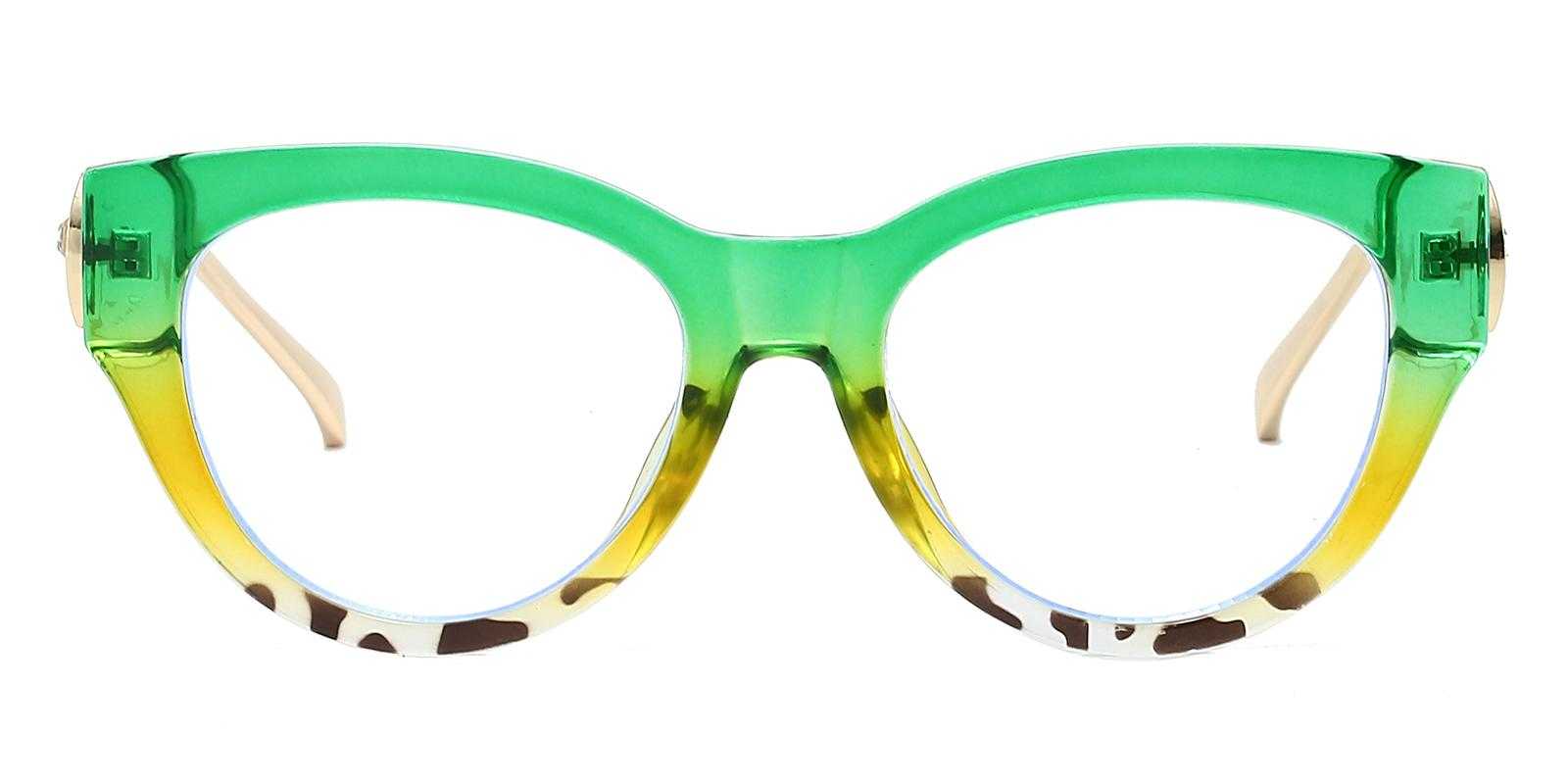Eros Green Plastic Eyeglasses , UniversalBridgeFit Frames from ABBE Glasses