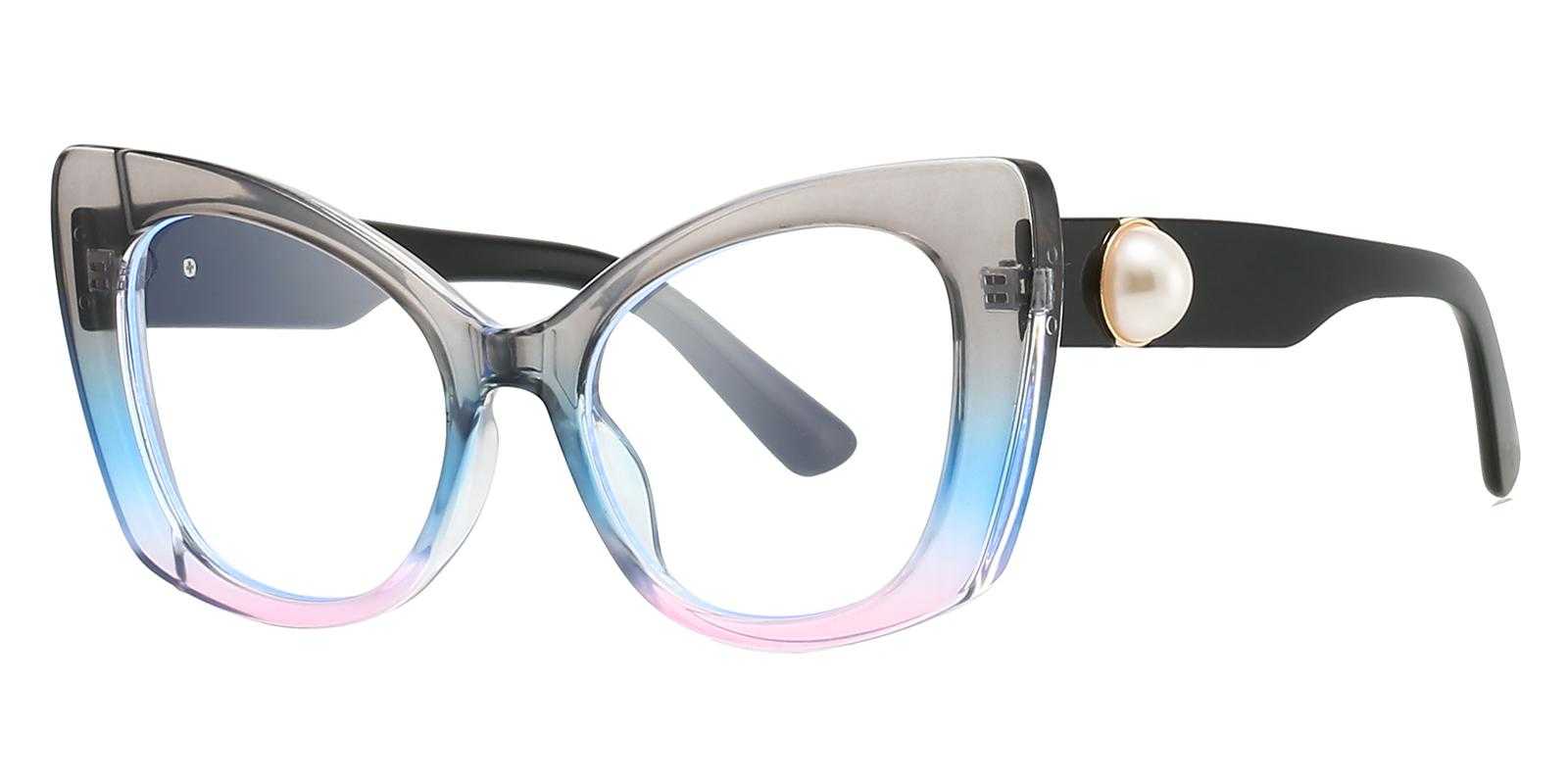 Acer Gray Plastic Eyeglasses , UniversalBridgeFit Frames from ABBE Glasses