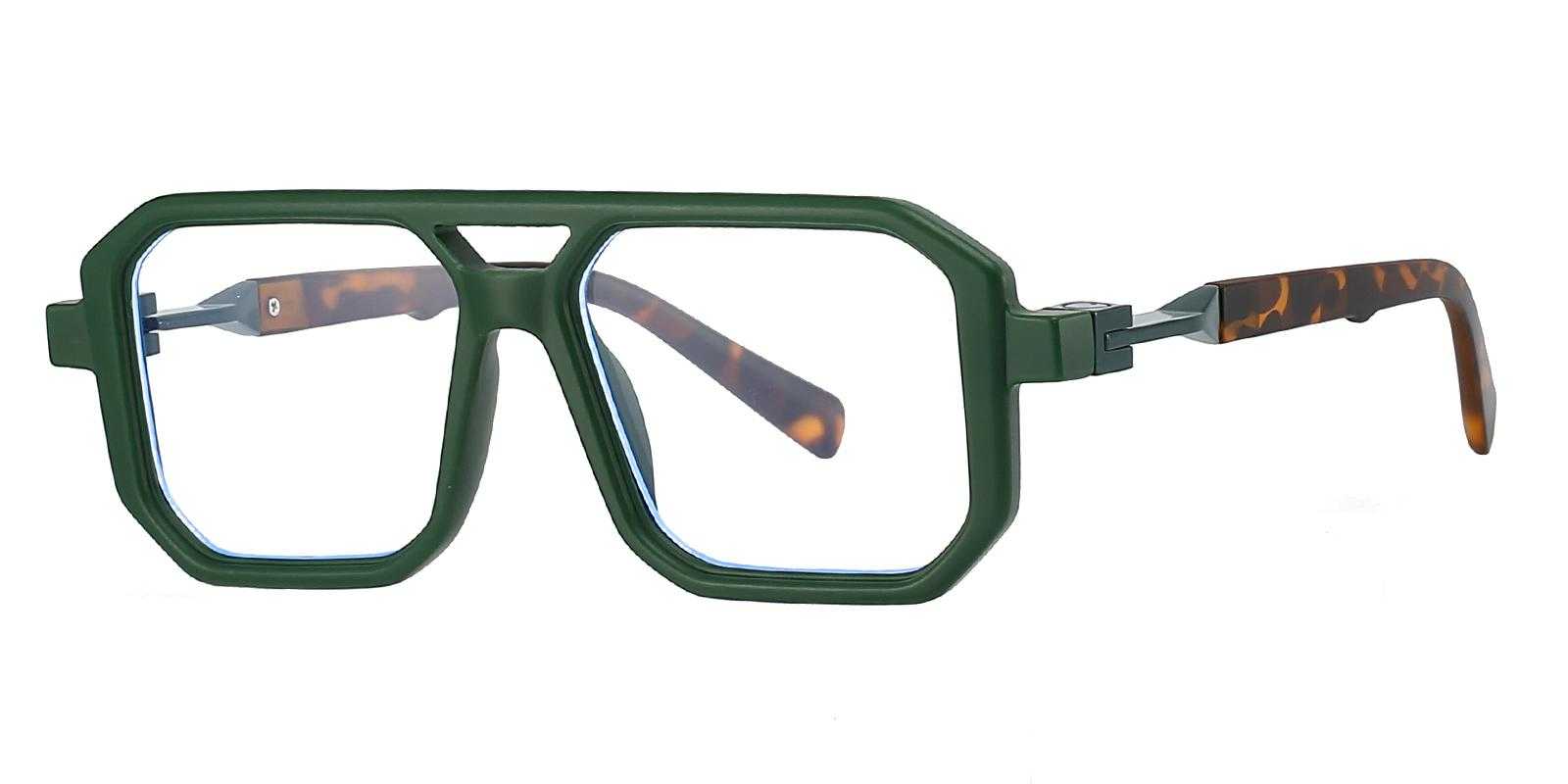 Truly Green Plastic Eyeglasses , UniversalBridgeFit Frames from ABBE Glasses