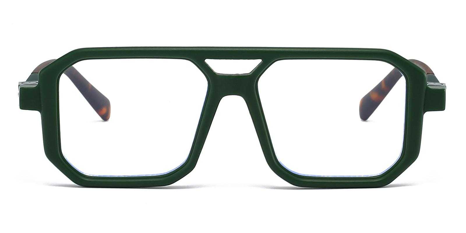 Truly Green Plastic Eyeglasses , UniversalBridgeFit Frames from ABBE Glasses