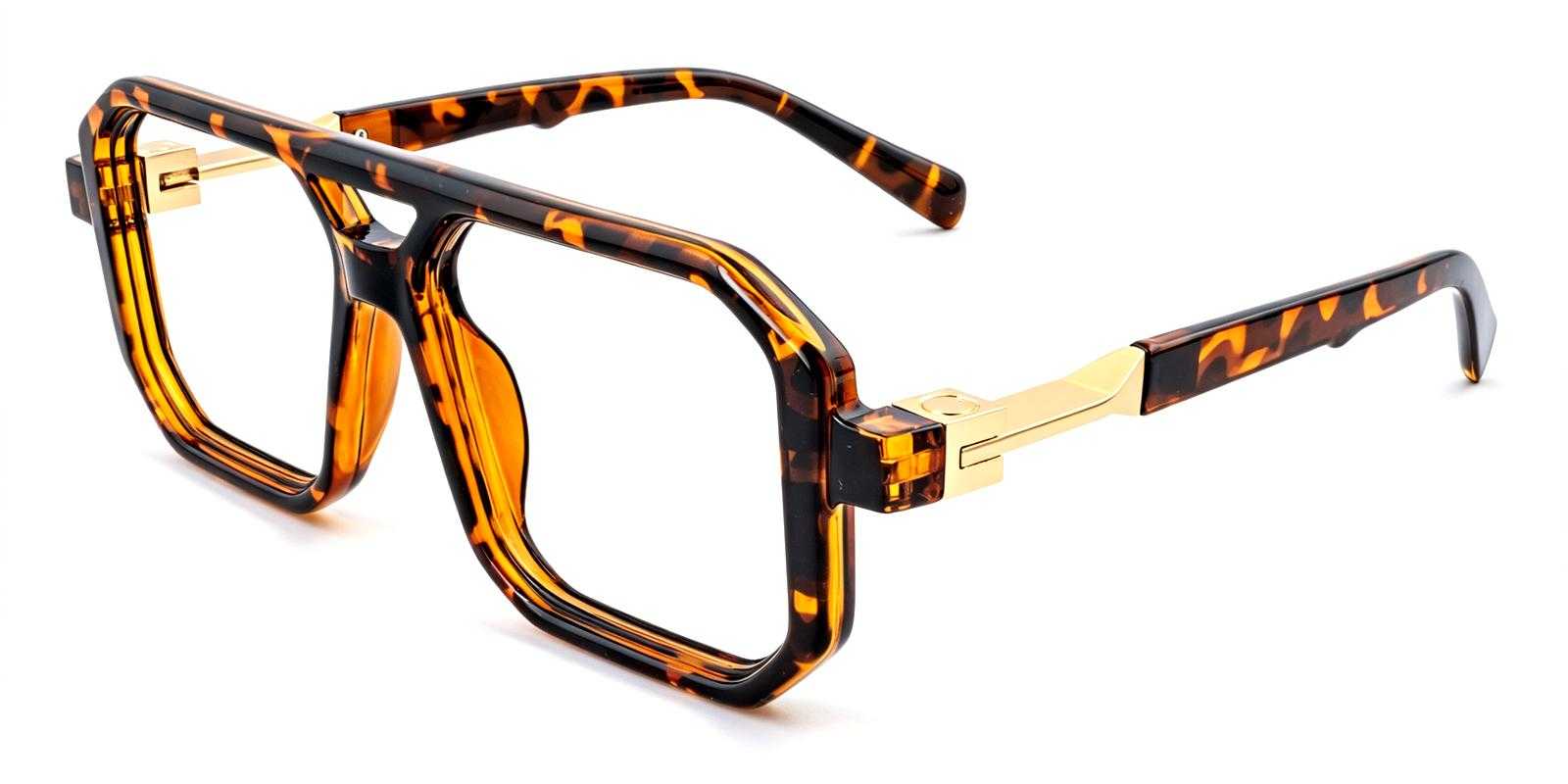 Truly Leopard Plastic Eyeglasses , UniversalBridgeFit Frames from ABBE Glasses