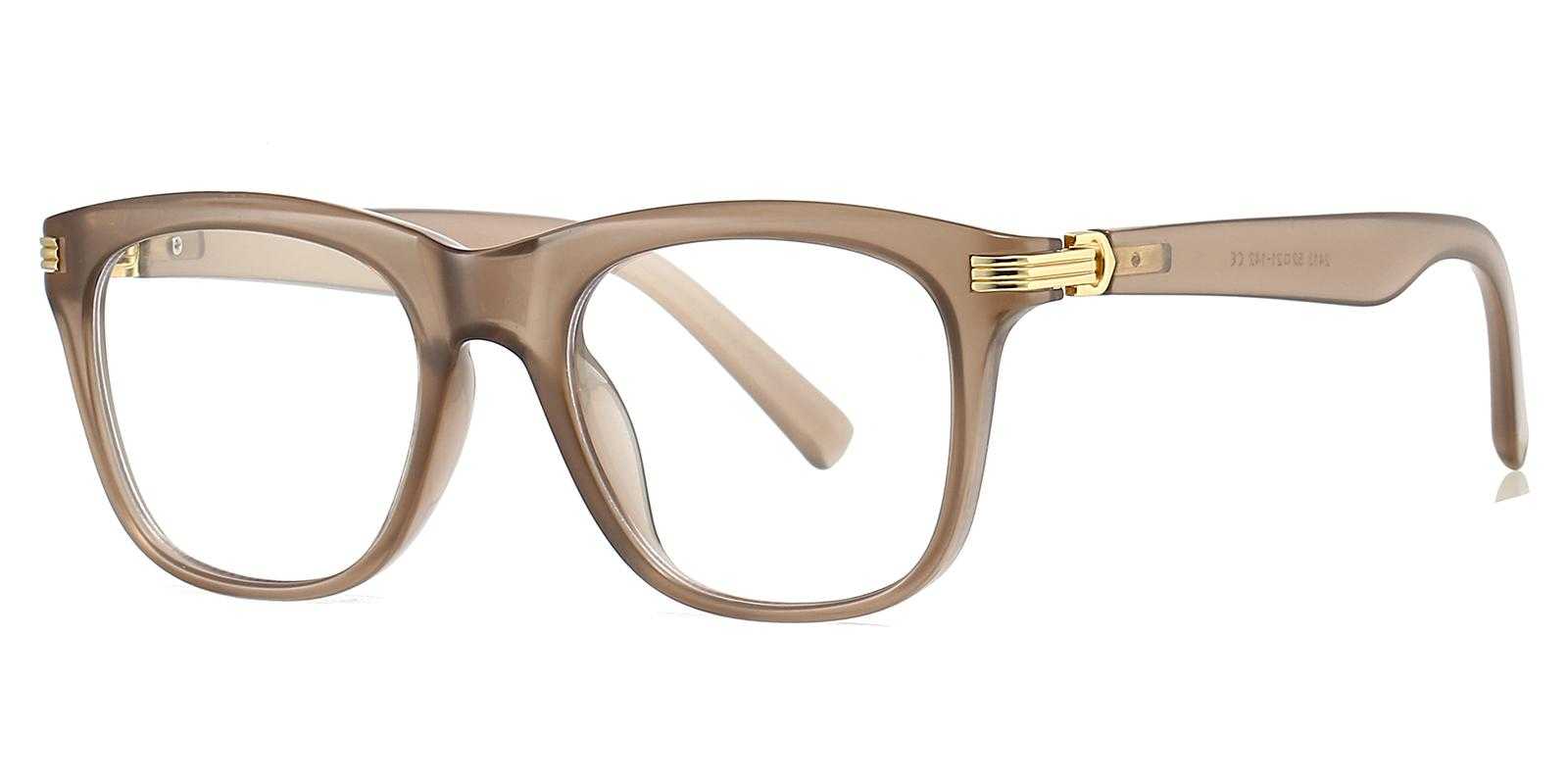 Optimist Brown Plastic Eyeglasses , UniversalBridgeFit Frames from ABBE Glasses