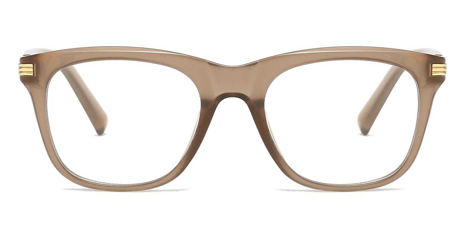 Optimist Brown Plastic Eyeglasses , UniversalBridgeFit Frames from ABBE Glasses