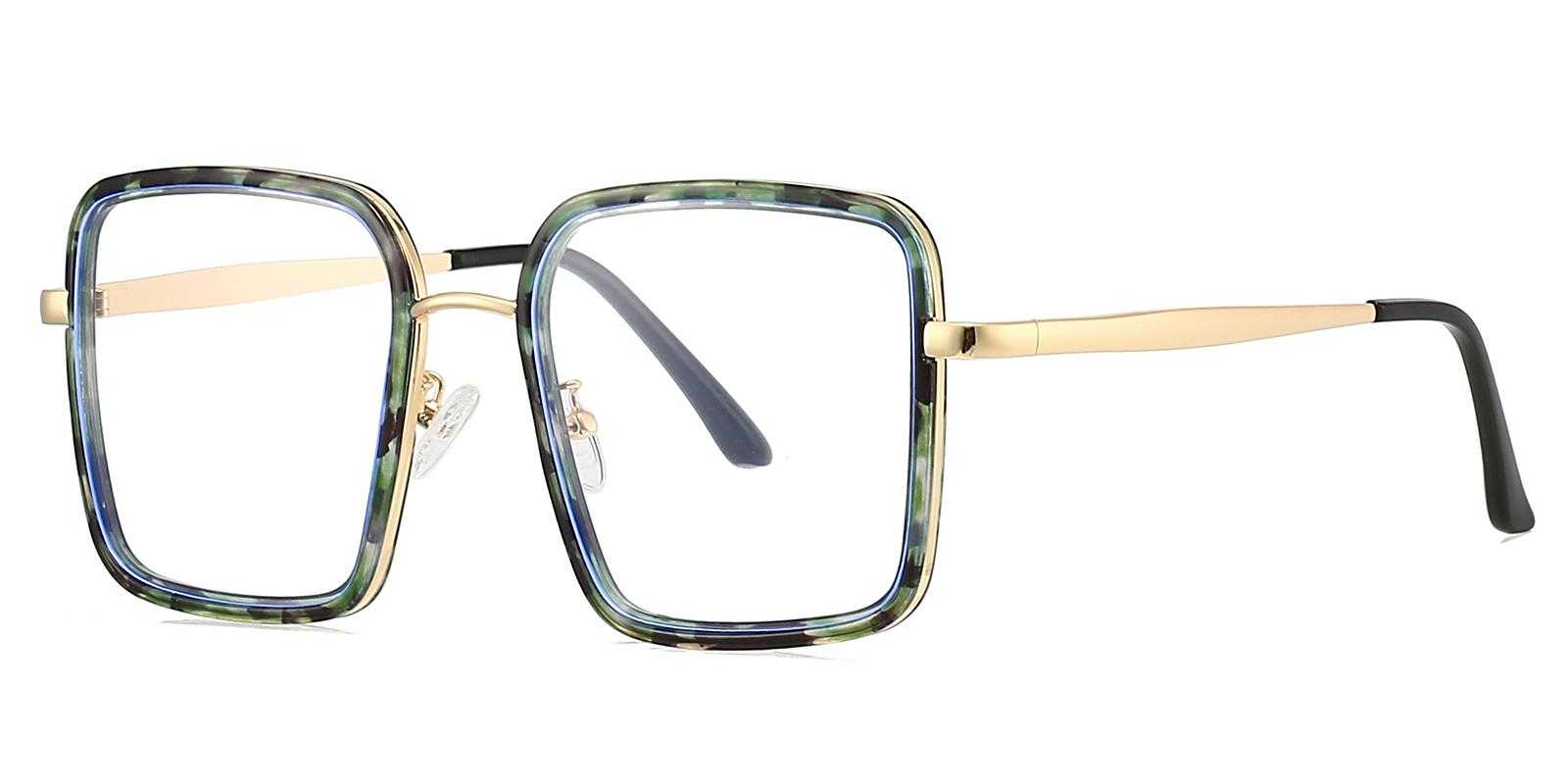 Lowen Green Metal Eyeglasses , NosePads Frames from ABBE Glasses