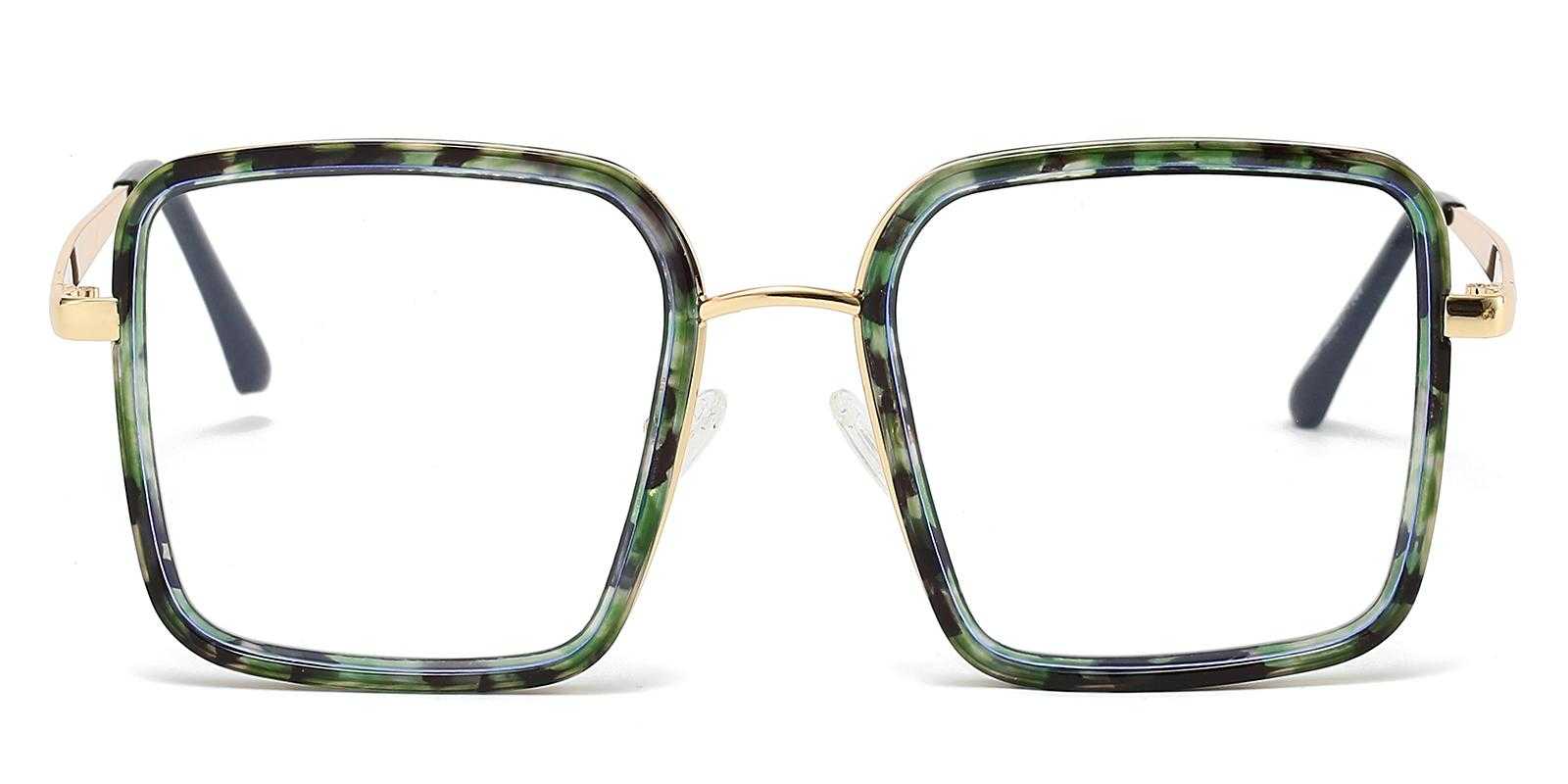 Lowen Green Metal Eyeglasses , NosePads Frames from ABBE Glasses
