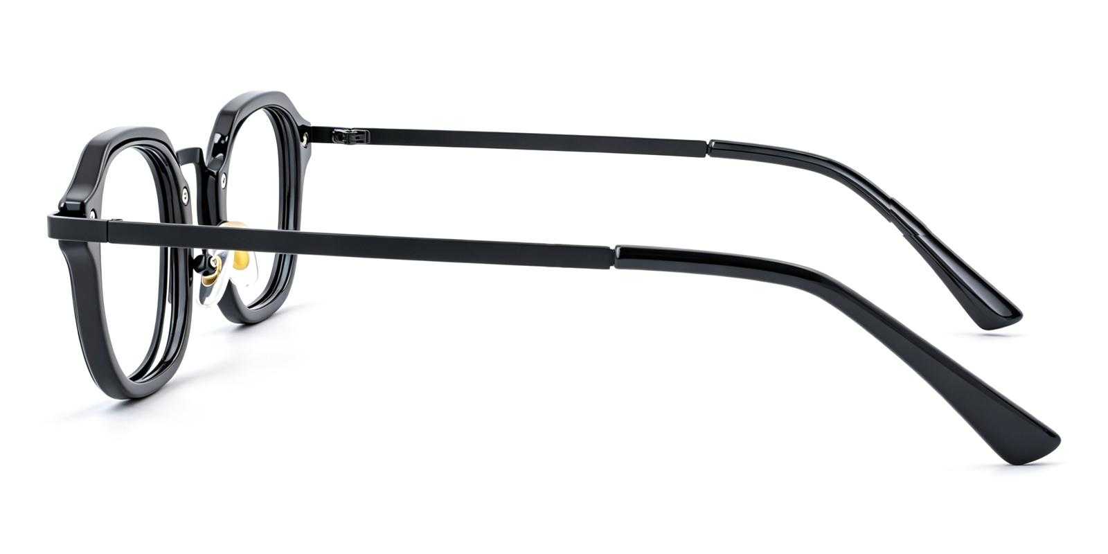Observation Black Metal Eyeglasses , NosePads Frames from ABBE Glasses