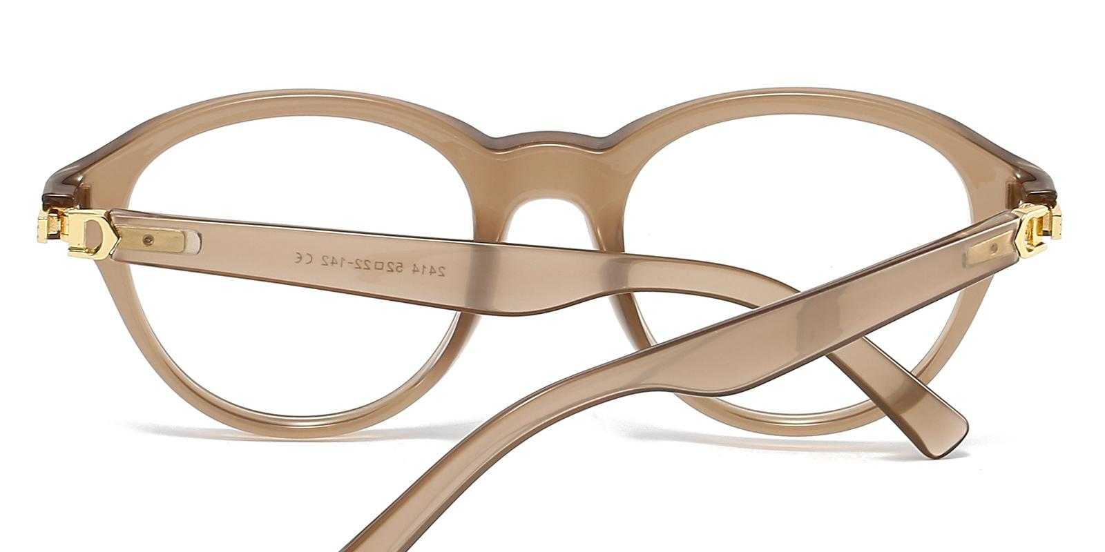 Graphic Brown Plastic Eyeglasses , UniversalBridgeFit Frames from ABBE Glasses