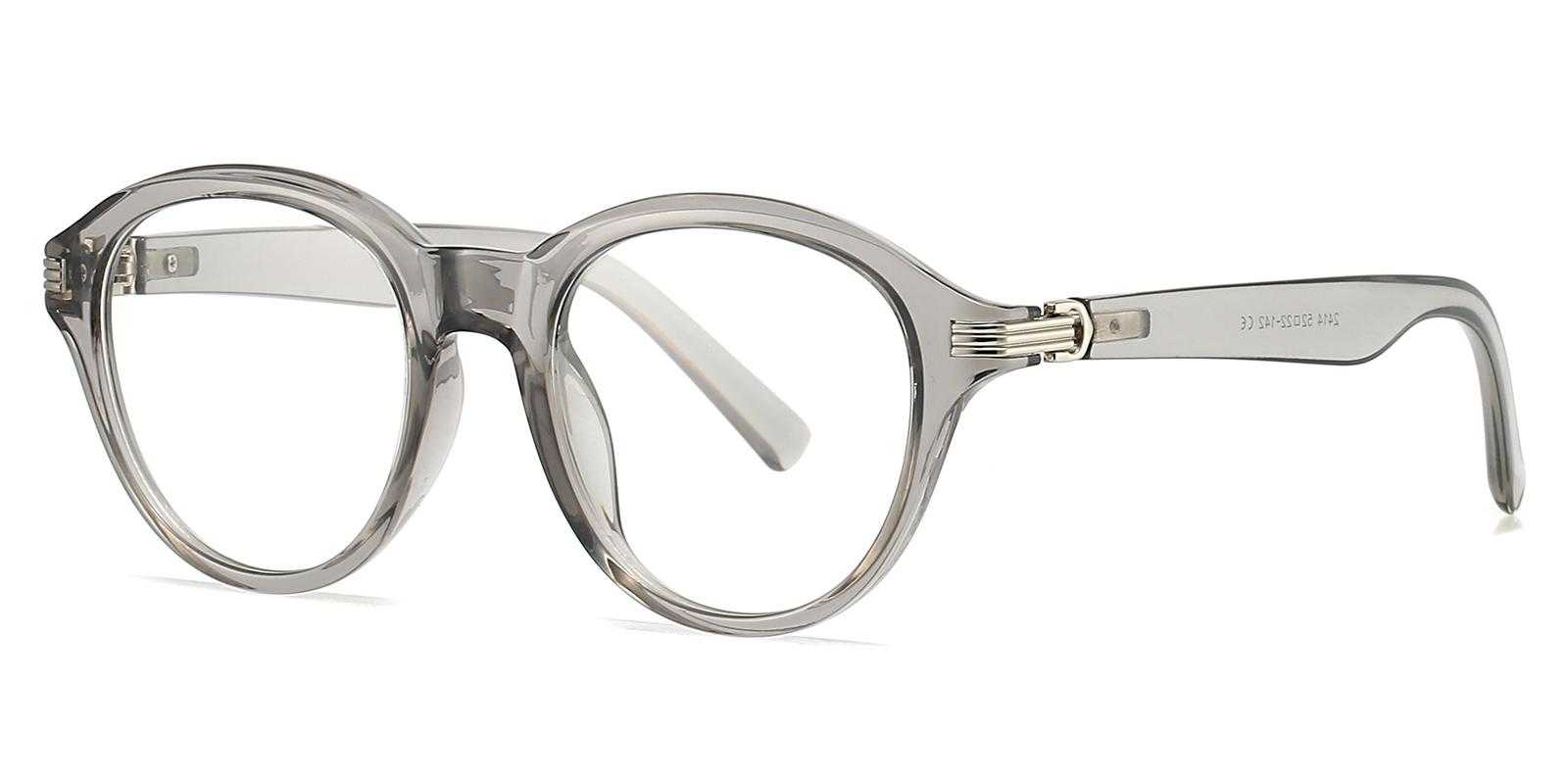 Graphic Gray Plastic Eyeglasses , UniversalBridgeFit Frames from ABBE Glasses