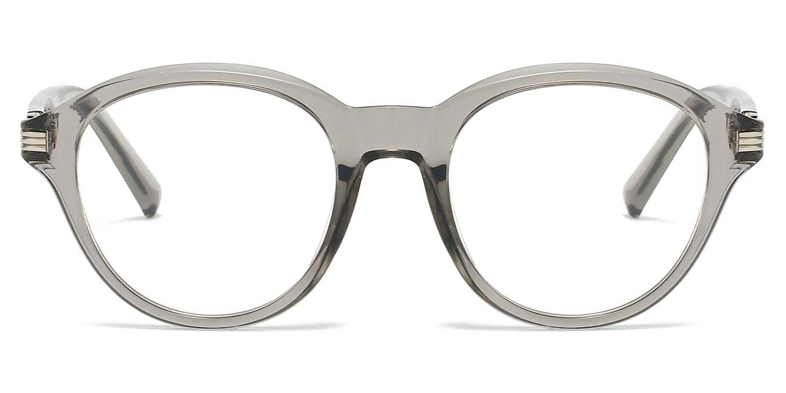 Graphic Gray Plastic Eyeglasses , UniversalBridgeFit Frames from ABBE Glasses