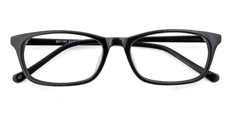 Sanders - Rectangle Black Frame | ABBE Glasses