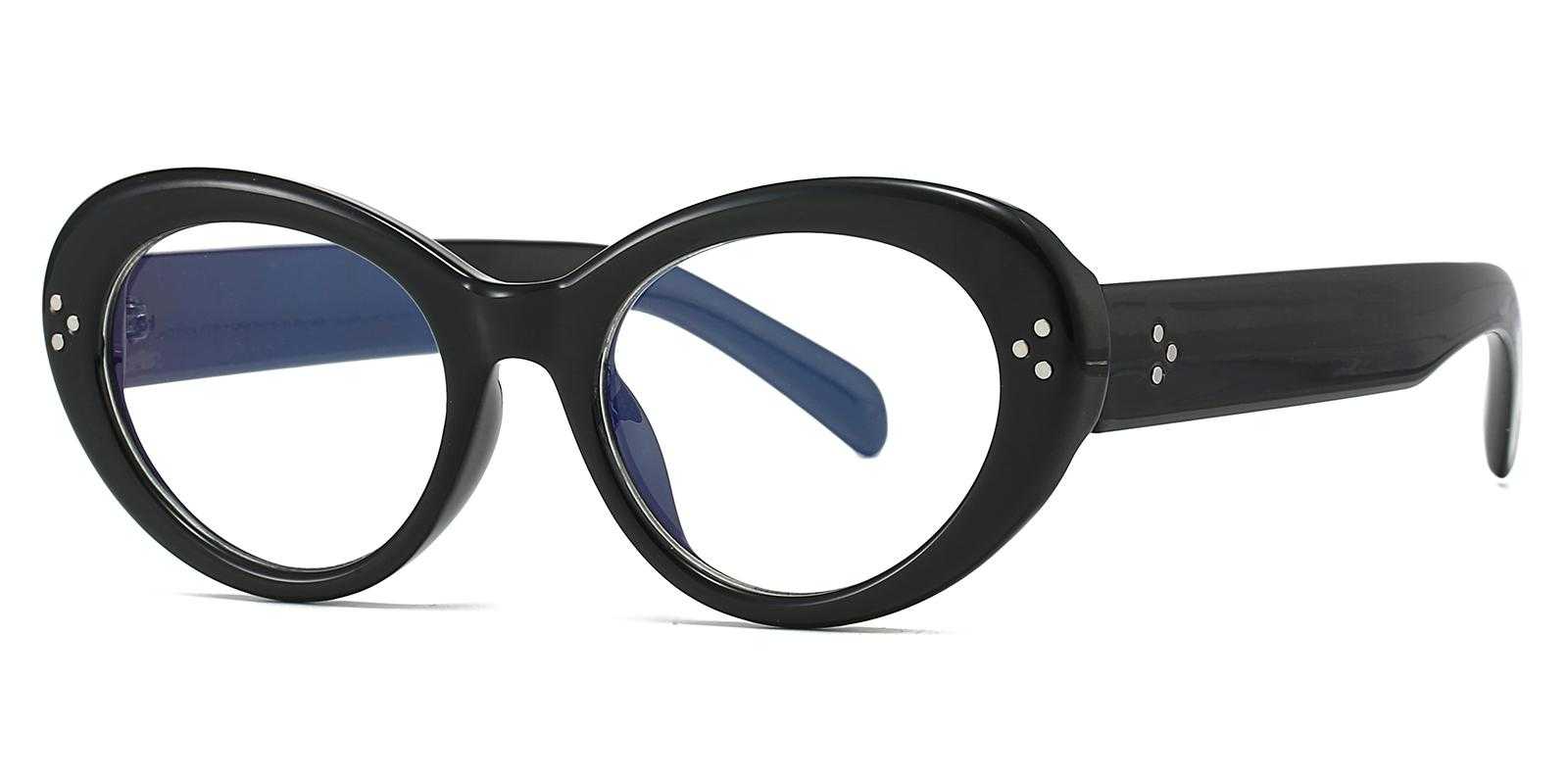 Navigator Black Plastic Eyeglasses , UniversalBridgeFit Frames from ABBE Glasses