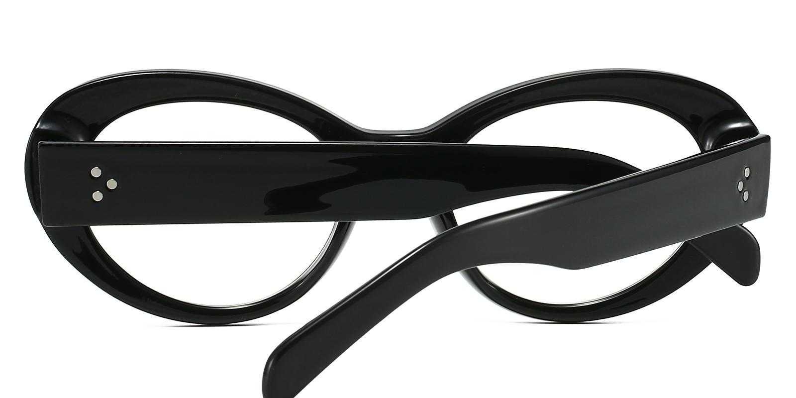 Navigator Black Plastic Eyeglasses , UniversalBridgeFit Frames from ABBE Glasses
