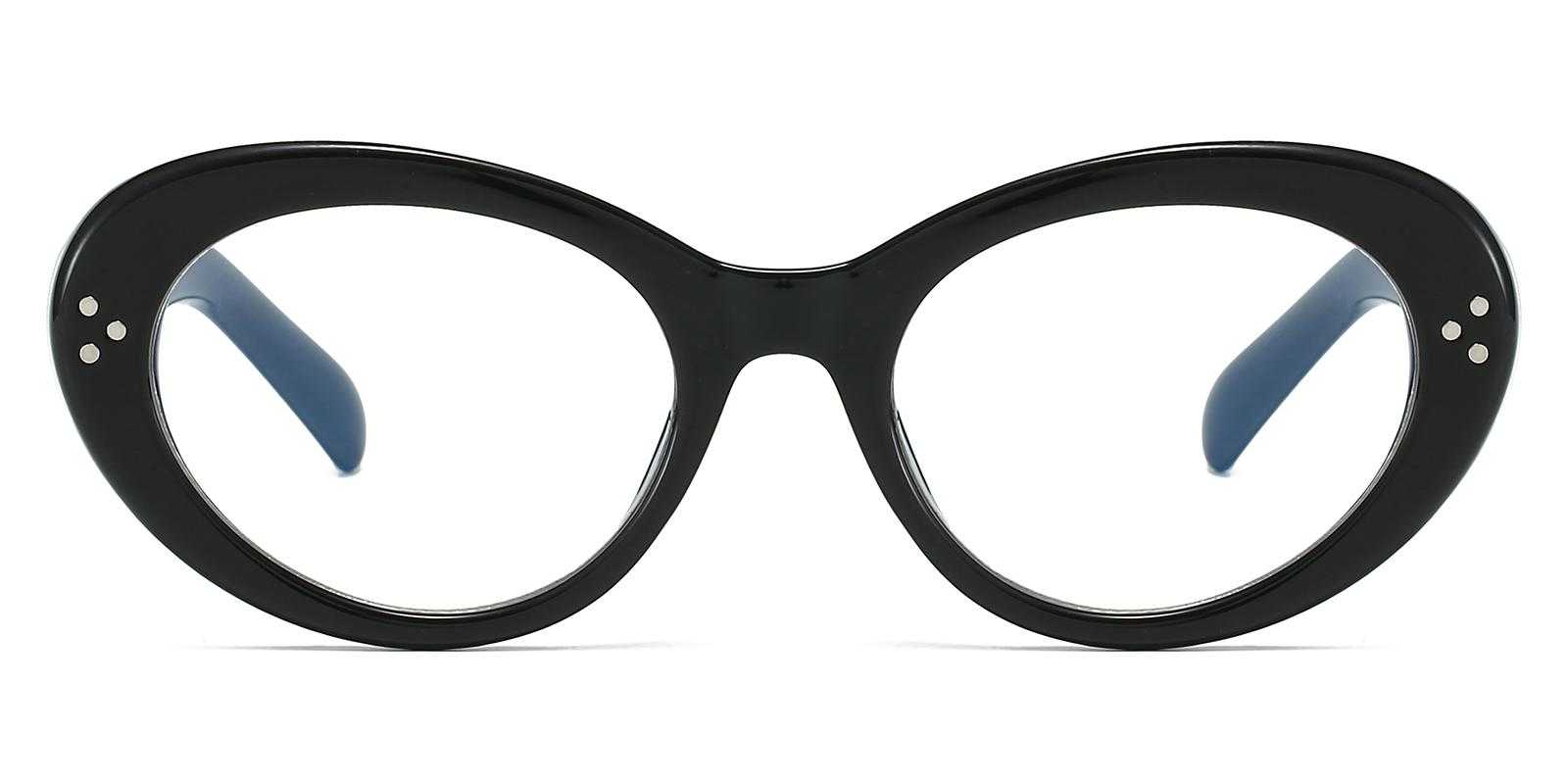 Navigator Black Plastic Eyeglasses , UniversalBridgeFit Frames from ABBE Glasses