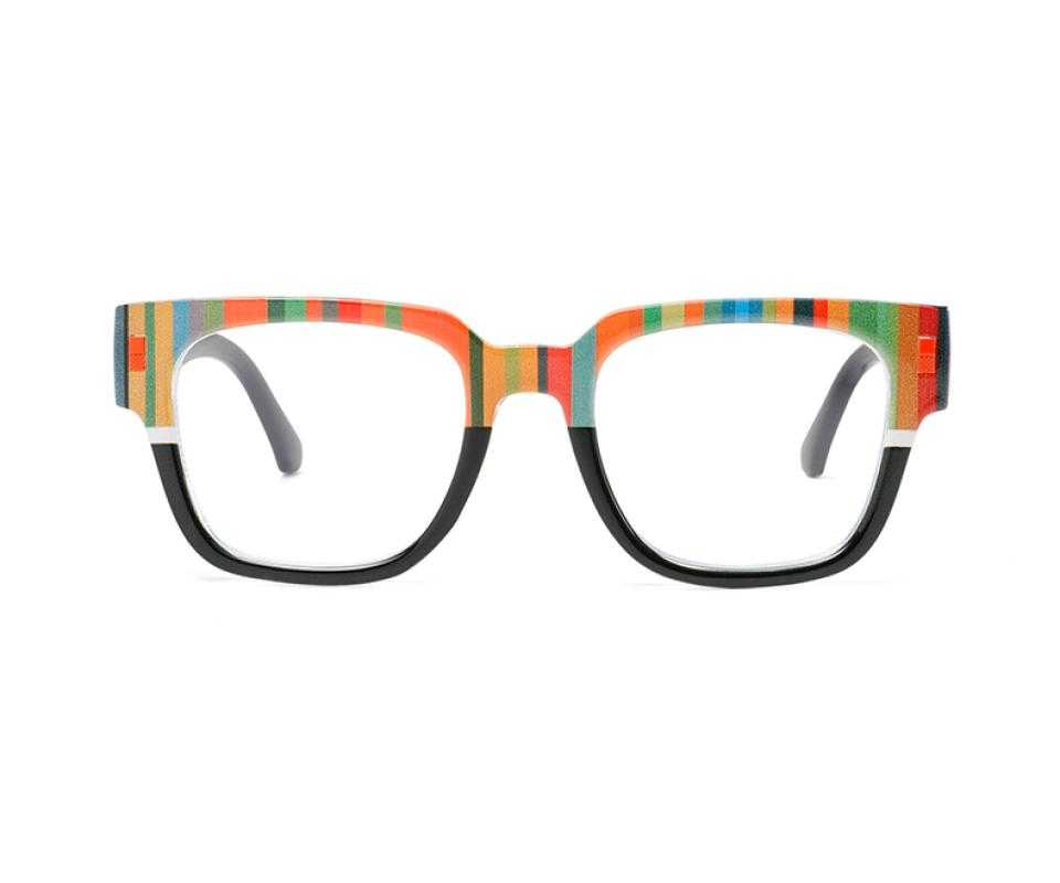 Promise Black Plastic Eyeglasses , UniversalBridgeFit Frames from ABBE Glasses