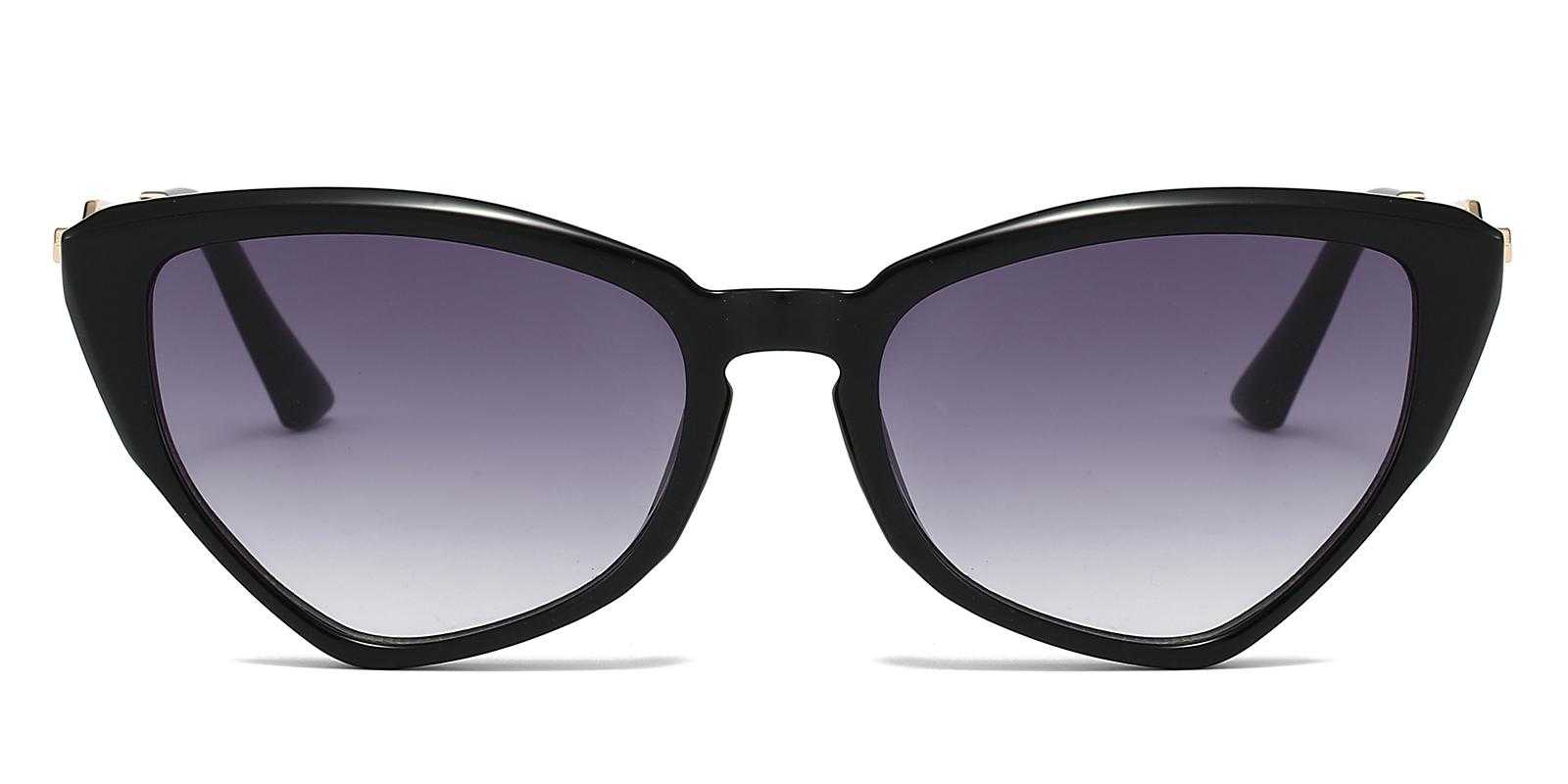 Mavis Black Plastic Sunglasses , UniversalBridgeFit Frames from ABBE Glasses