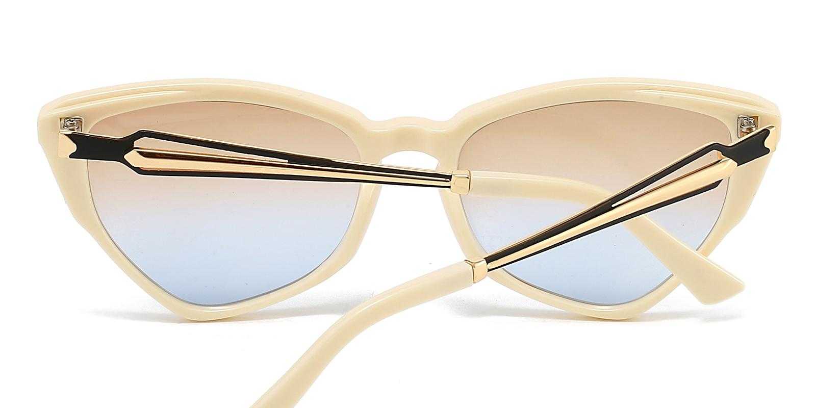 Mavis Yellow Plastic Sunglasses , UniversalBridgeFit Frames from ABBE Glasses