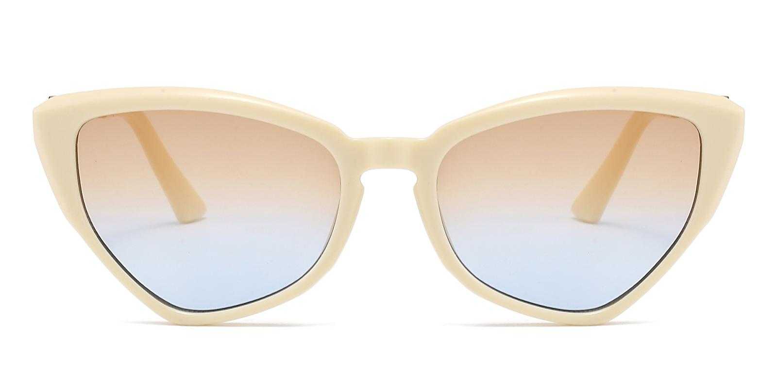 Mavis Yellow Plastic Sunglasses , UniversalBridgeFit Frames from ABBE Glasses