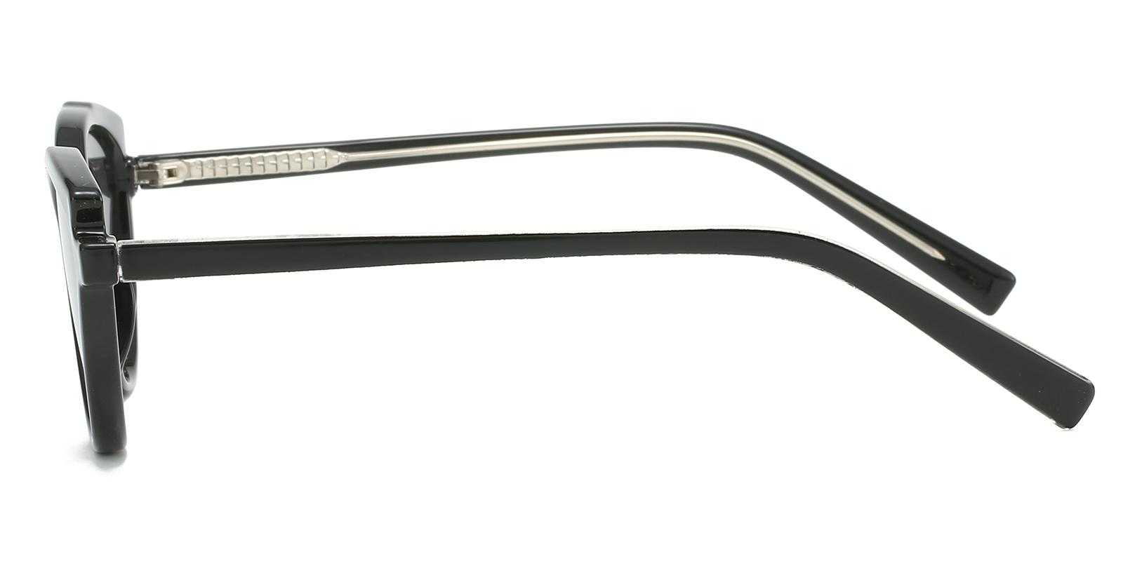 Charlene Black Plastic Sunglasses , UniversalBridgeFit Frames from ABBE Glasses