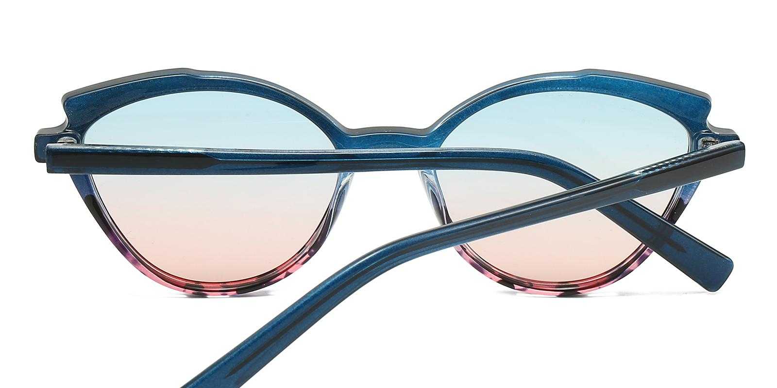 Charlene Blue Plastic Sunglasses , UniversalBridgeFit Frames from ABBE Glasses