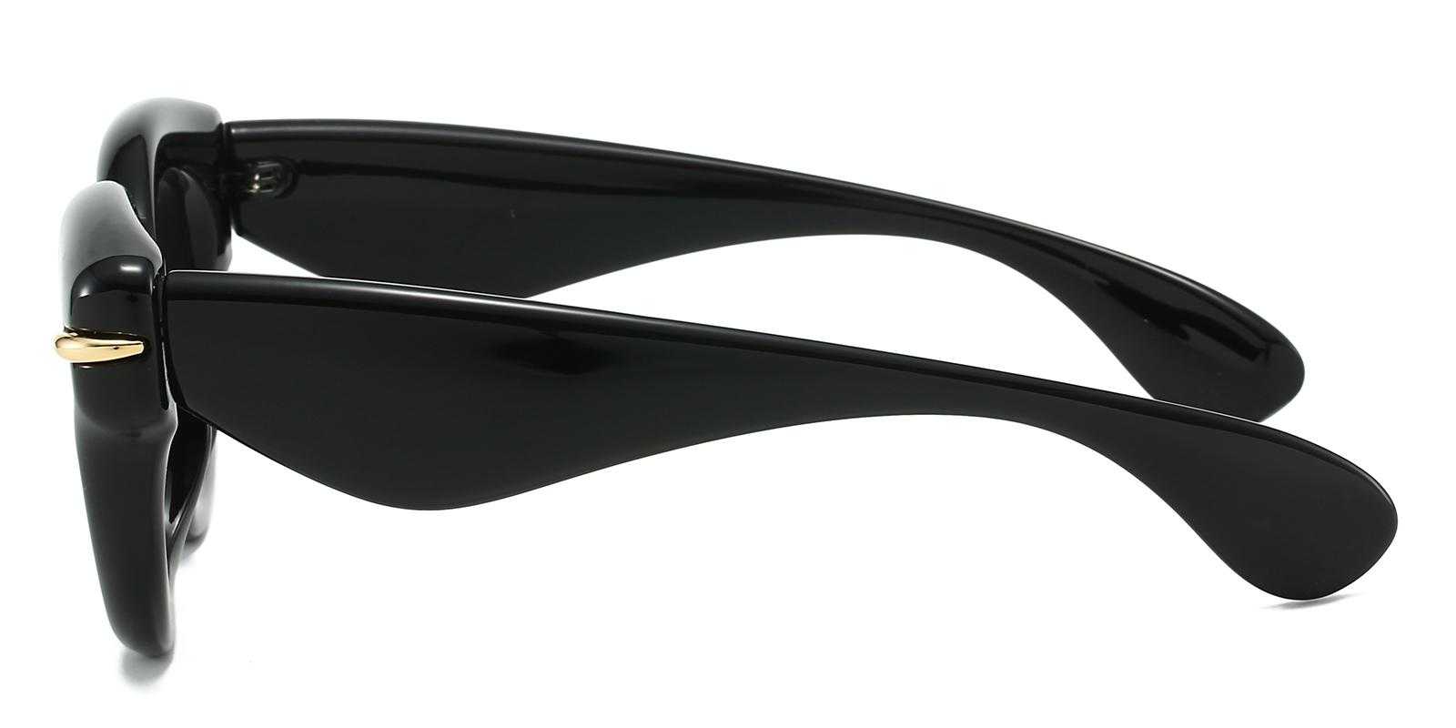Benitez Black Plastic Sunglasses , UniversalBridgeFit Frames from ABBE Glasses