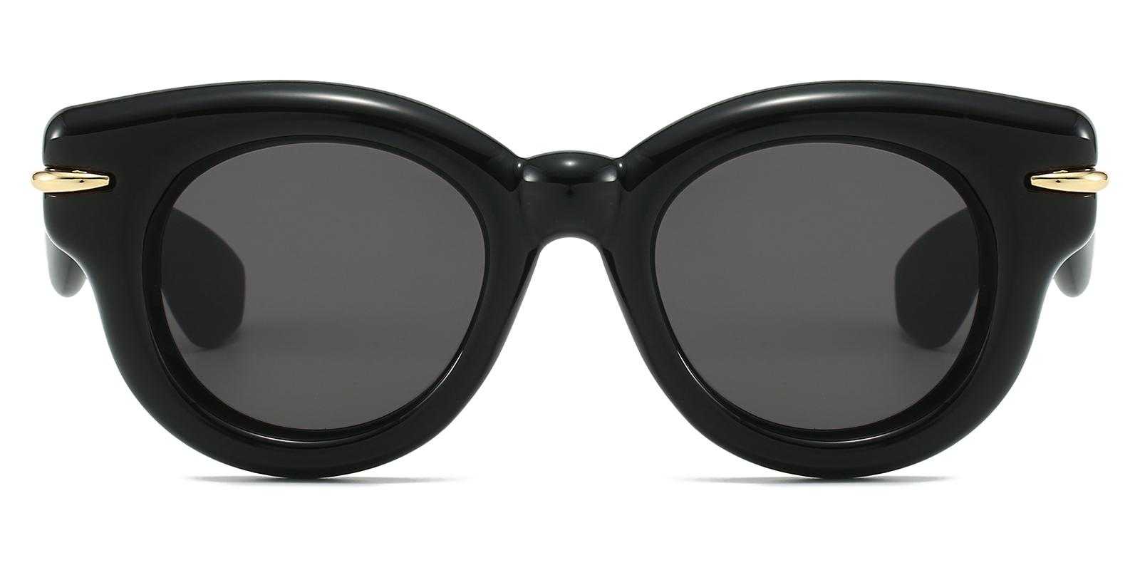 Benitez Black Plastic Sunglasses , UniversalBridgeFit Frames from ABBE Glasses