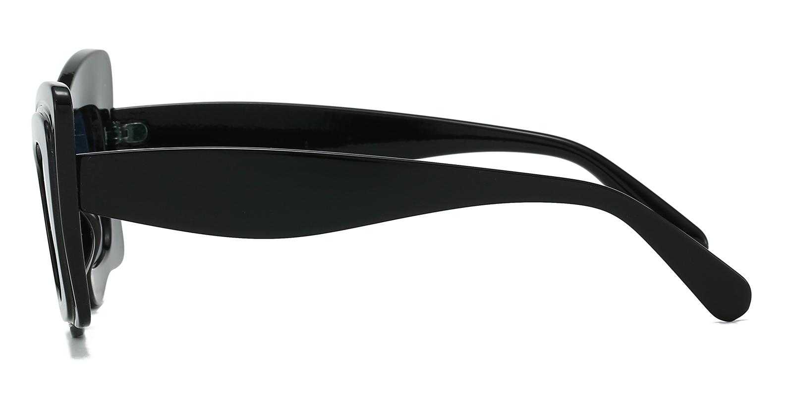 Malcolm Black Plastic Sunglasses , UniversalBridgeFit Frames from ABBE Glasses