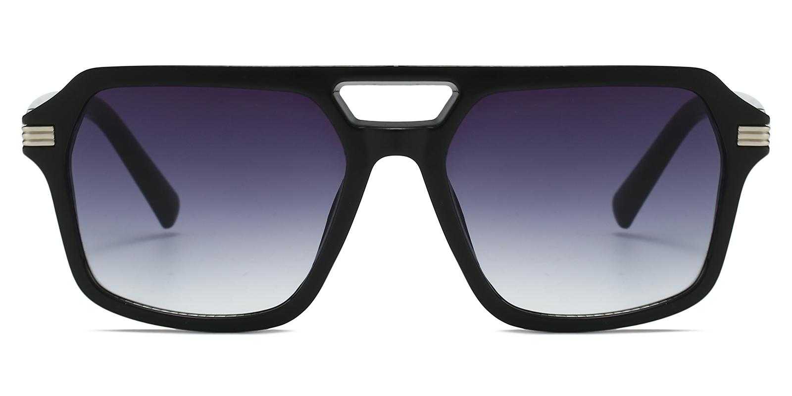 Fidelia Black Plastic Sunglasses , UniversalBridgeFit Frames from ABBE Glasses