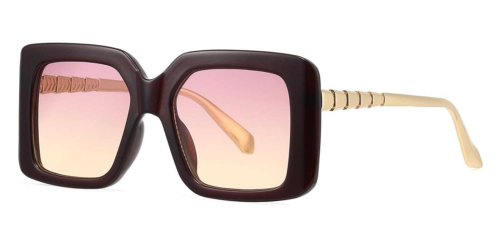 Roshavia Red Plastic Sunglasses , UniversalBridgeFit Frames from ABBE Glasses