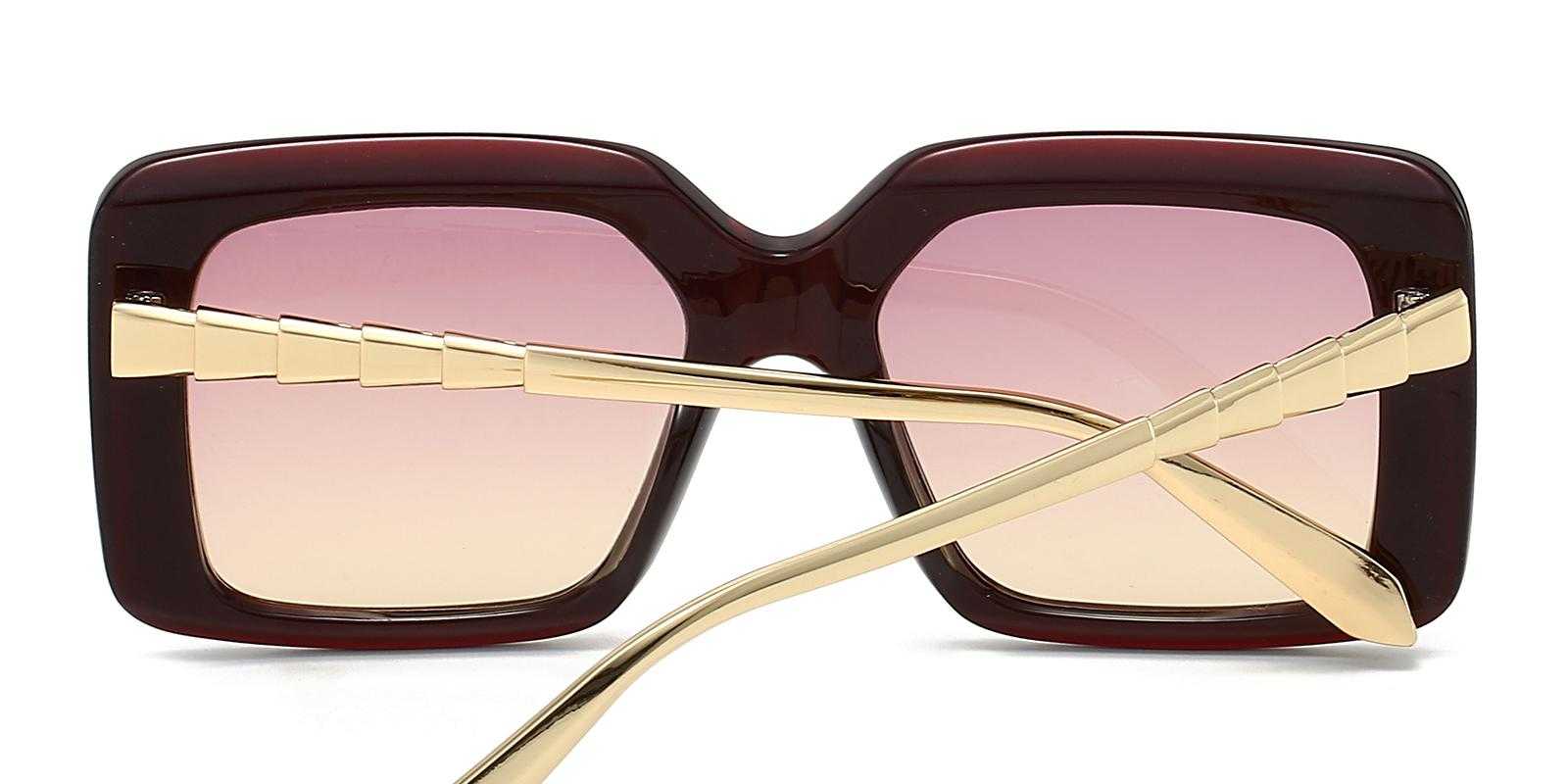 Roshavia Red Plastic Sunglasses , UniversalBridgeFit Frames from ABBE Glasses