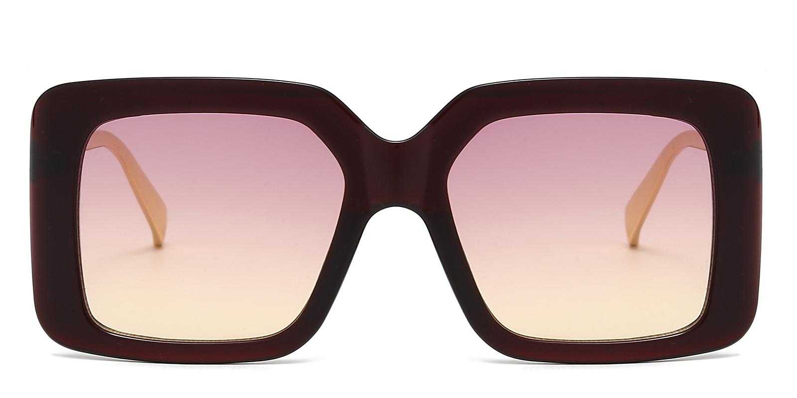 Roshavia Red Plastic Sunglasses , UniversalBridgeFit Frames from ABBE Glasses