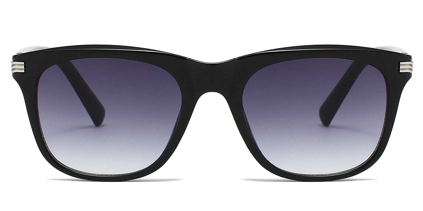 Brandon Black Plastic Sunglasses , UniversalBridgeFit Frames from ABBE Glasses
