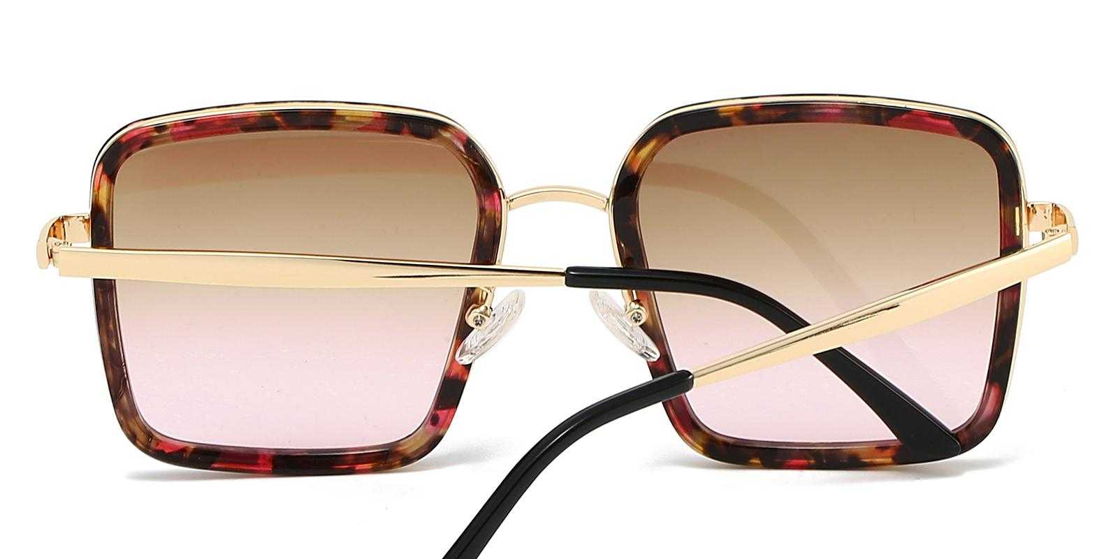 Bray Pink Metal Sunglasses , NosePads Frames from ABBE Glasses