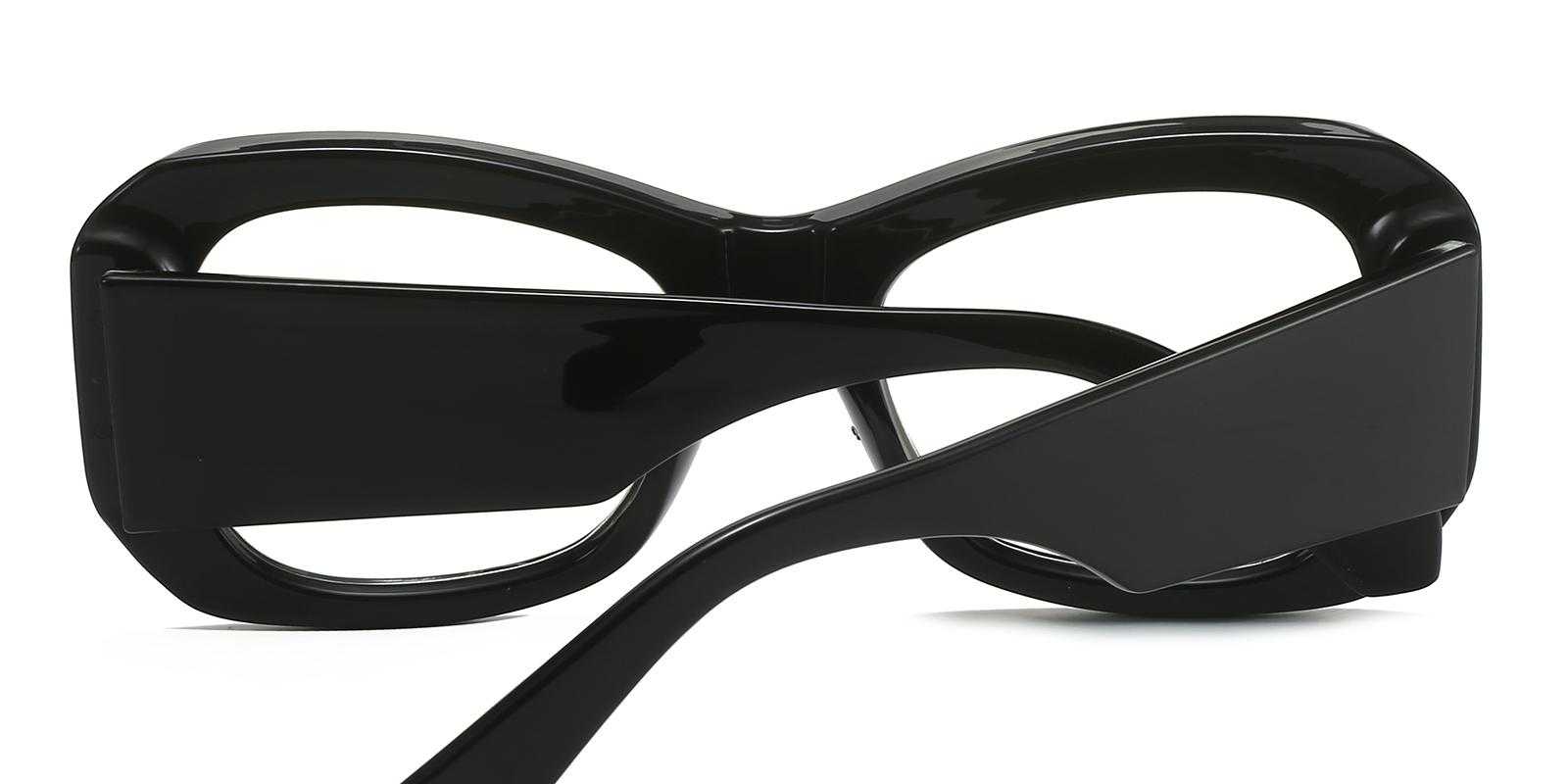 Knoxville Black Plastic Sunglasses , UniversalBridgeFit Frames from ABBE Glasses