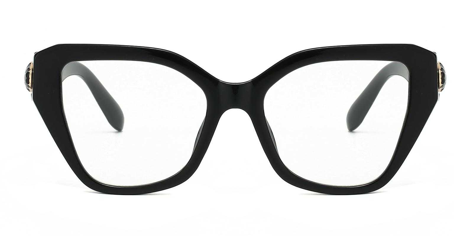 Naperville Black Plastic Sunglasses , UniversalBridgeFit Frames from ABBE Glasses