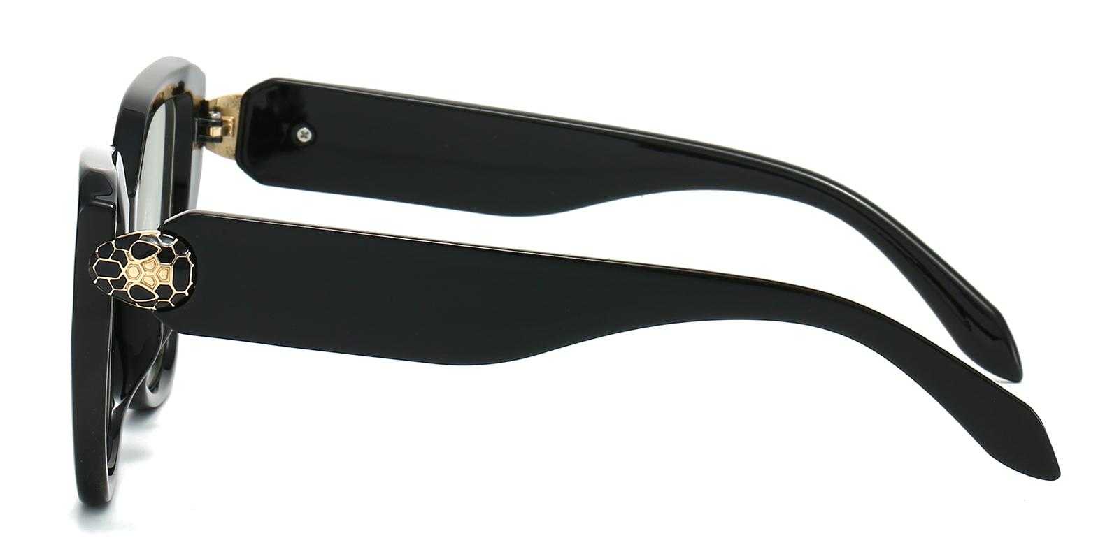 Naperville Black Plastic Sunglasses , UniversalBridgeFit Frames from ABBE Glasses