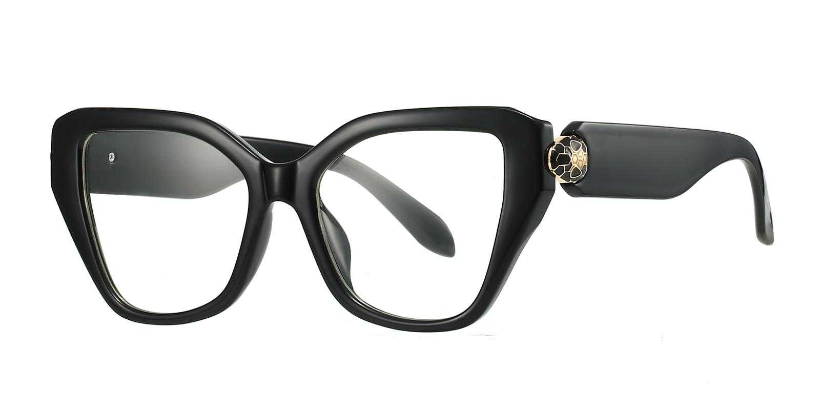 Naperville Black Plastic Sunglasses , UniversalBridgeFit Frames from ABBE Glasses