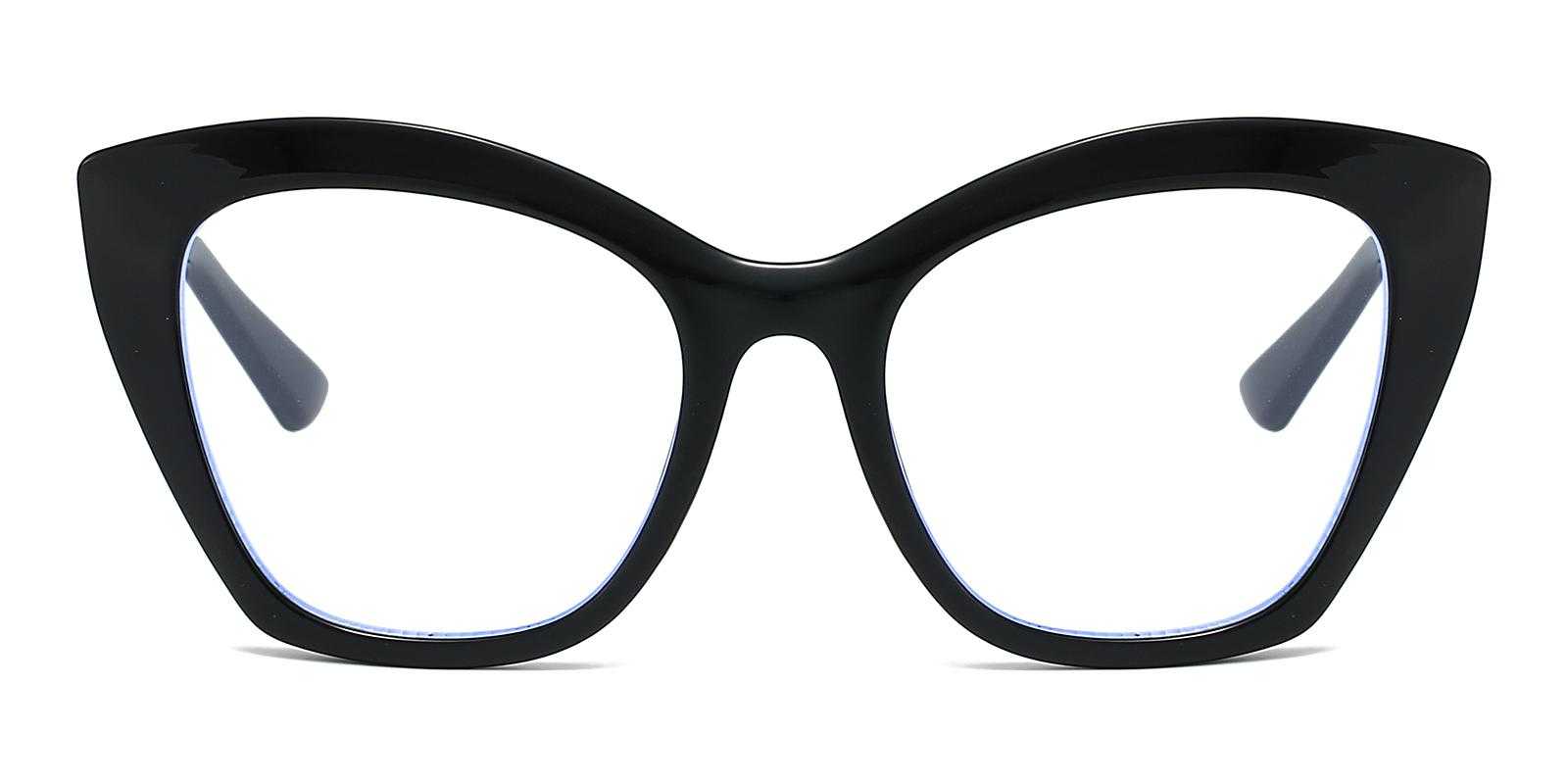 Mary Black Plastic Sunglasses , UniversalBridgeFit Frames from ABBE Glasses