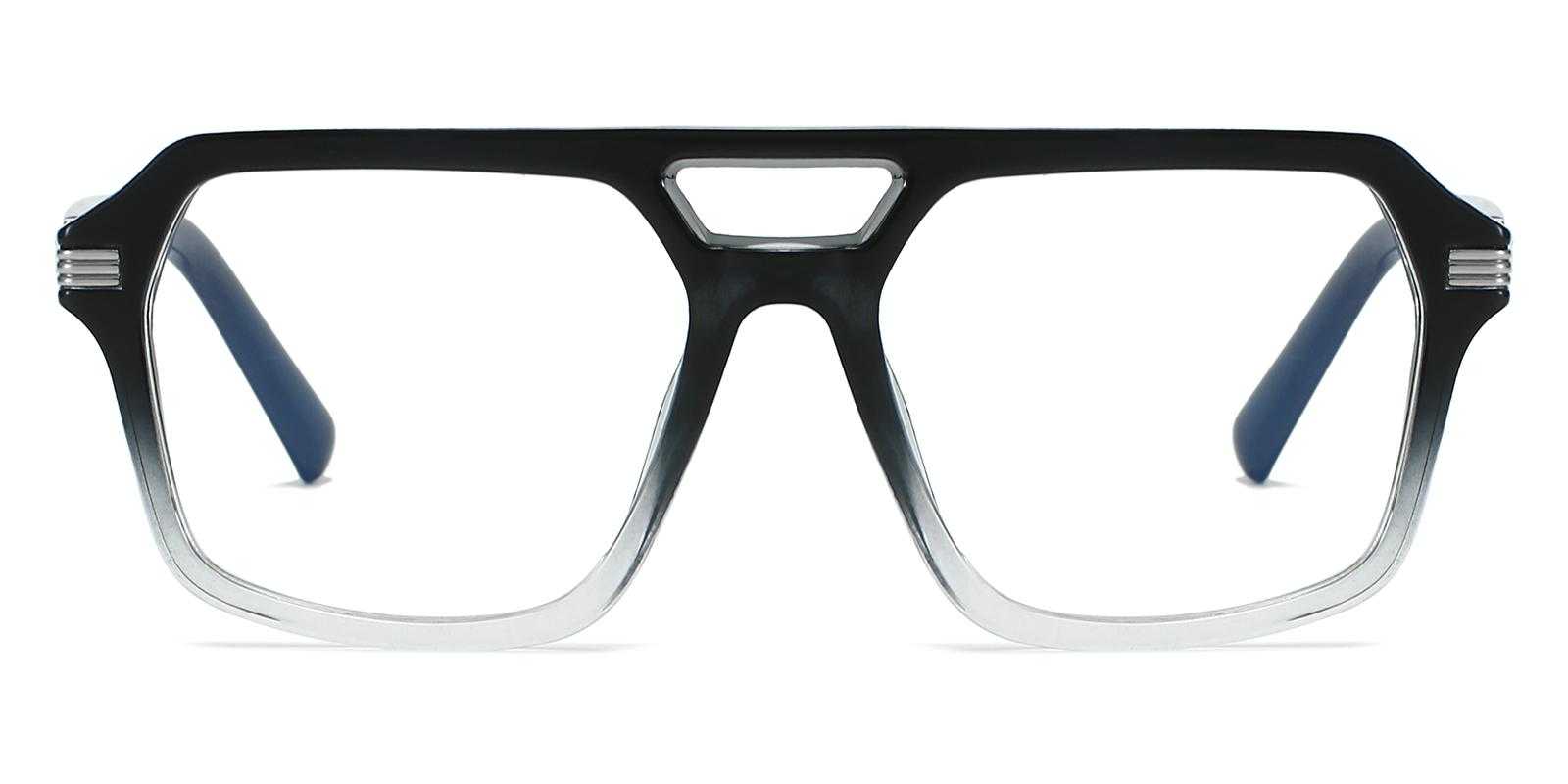 Omaha Black Plastic Eyeglasses , UniversalBridgeFit Frames from ABBE Glasses