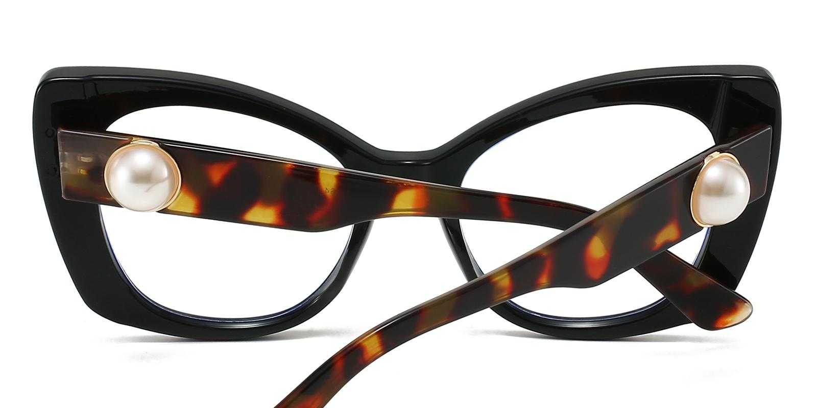 Salem Black Plastic Eyeglasses , UniversalBridgeFit Frames from ABBE Glasses