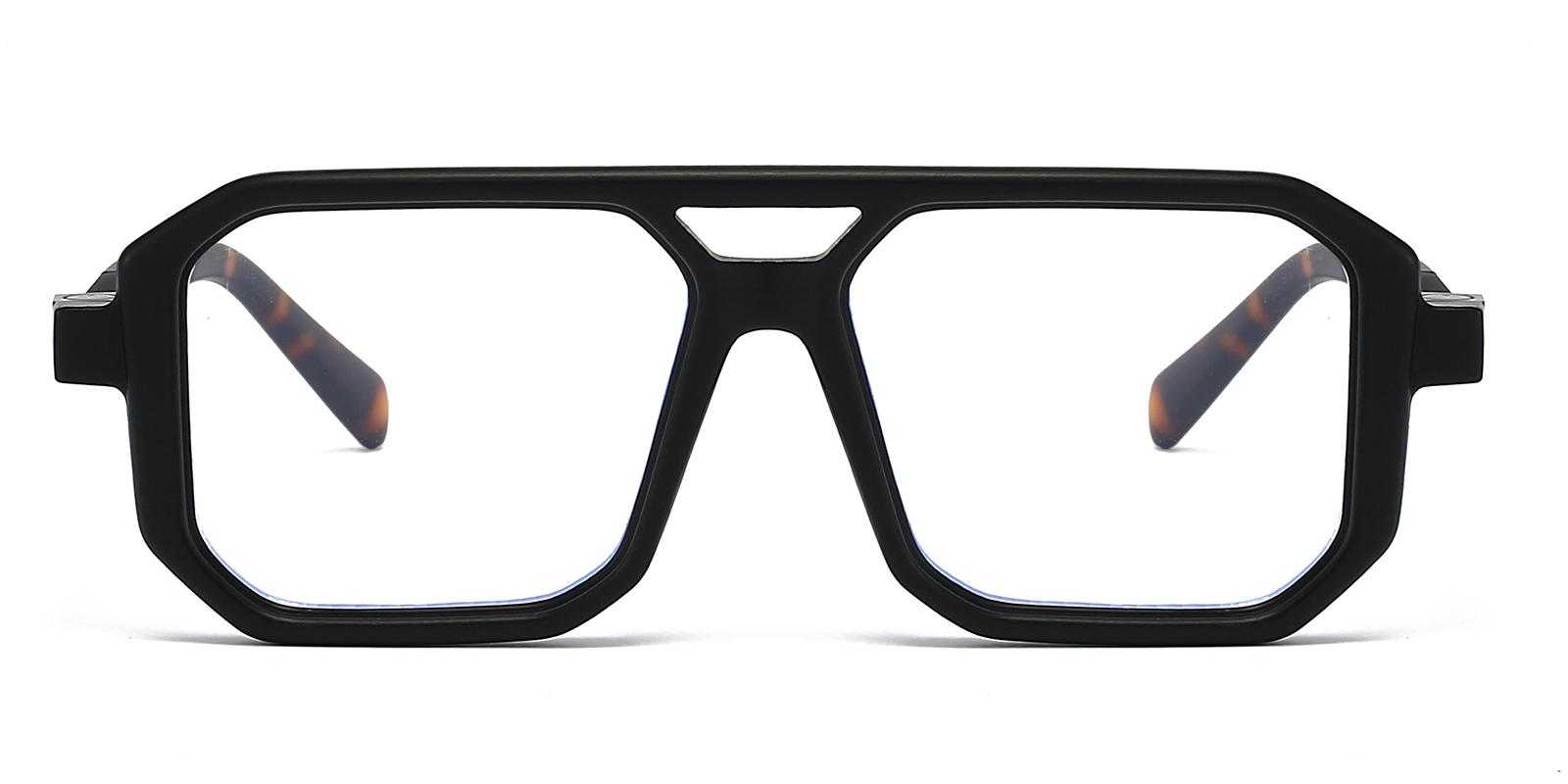 Monica Black Plastic Eyeglasses , UniversalBridgeFit Frames from ABBE Glasses