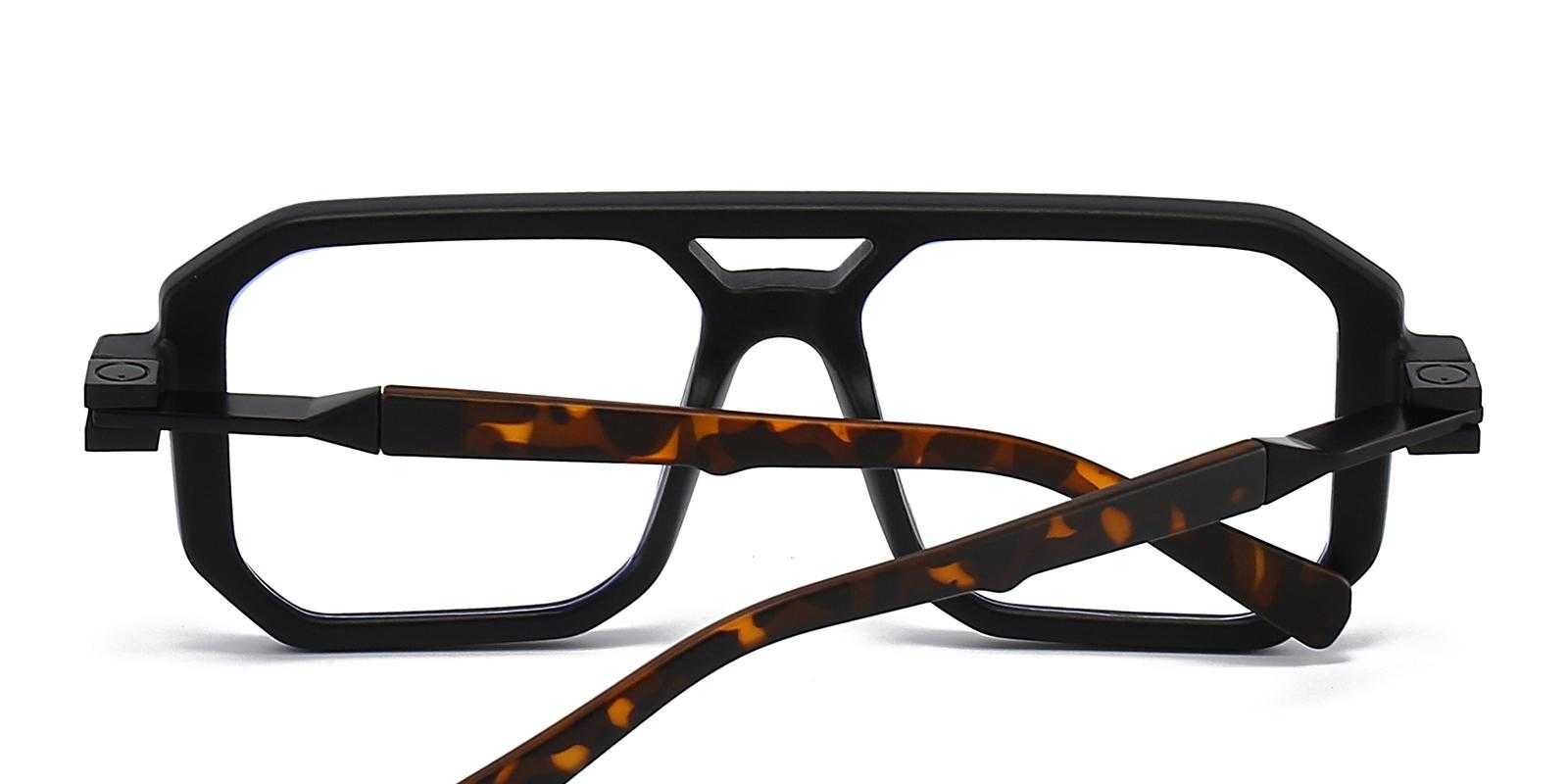 Monica Black Plastic Eyeglasses , UniversalBridgeFit Frames from ABBE Glasses