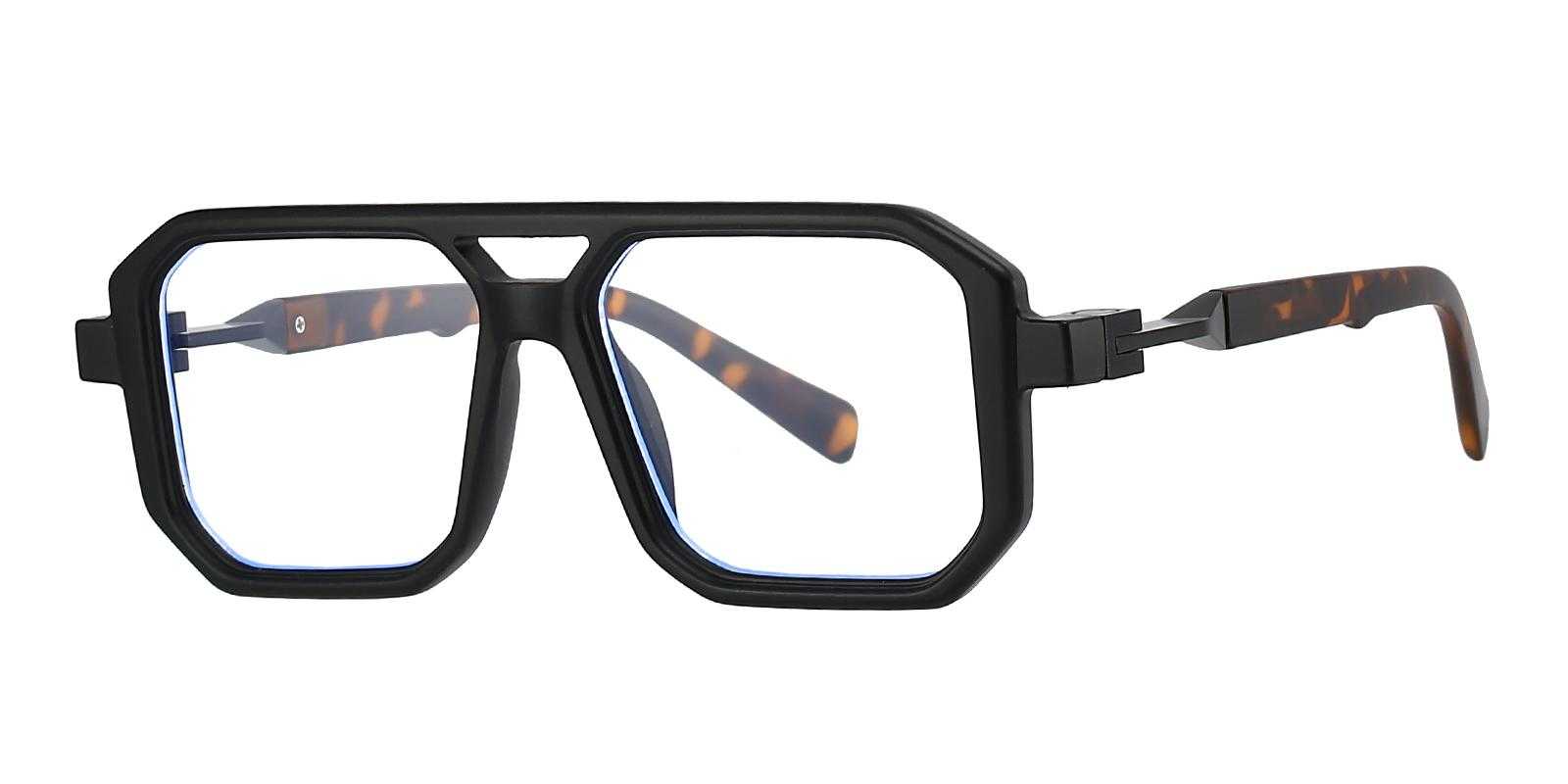 Monica Black Plastic Eyeglasses , UniversalBridgeFit Frames from ABBE Glasses