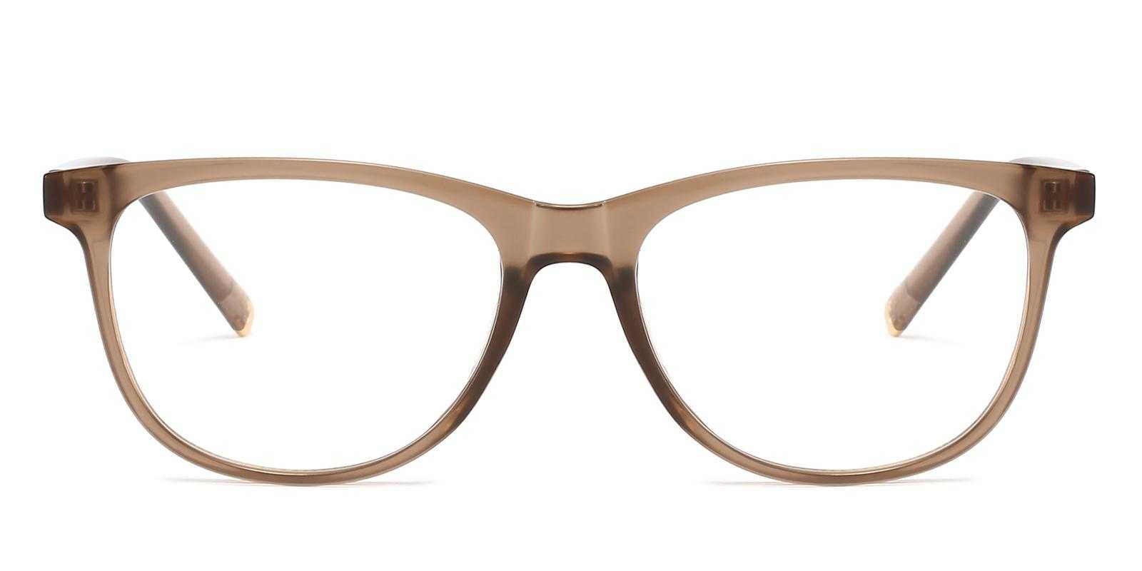 Land Brown Plastic Eyeglasses , UniversalBridgeFit Frames from ABBE Glasses