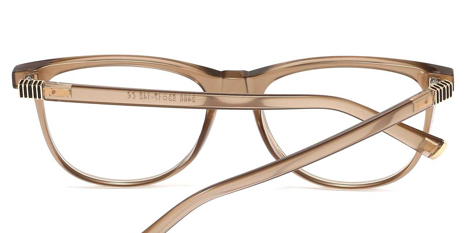 Land Brown Plastic Eyeglasses , UniversalBridgeFit Frames from ABBE Glasses