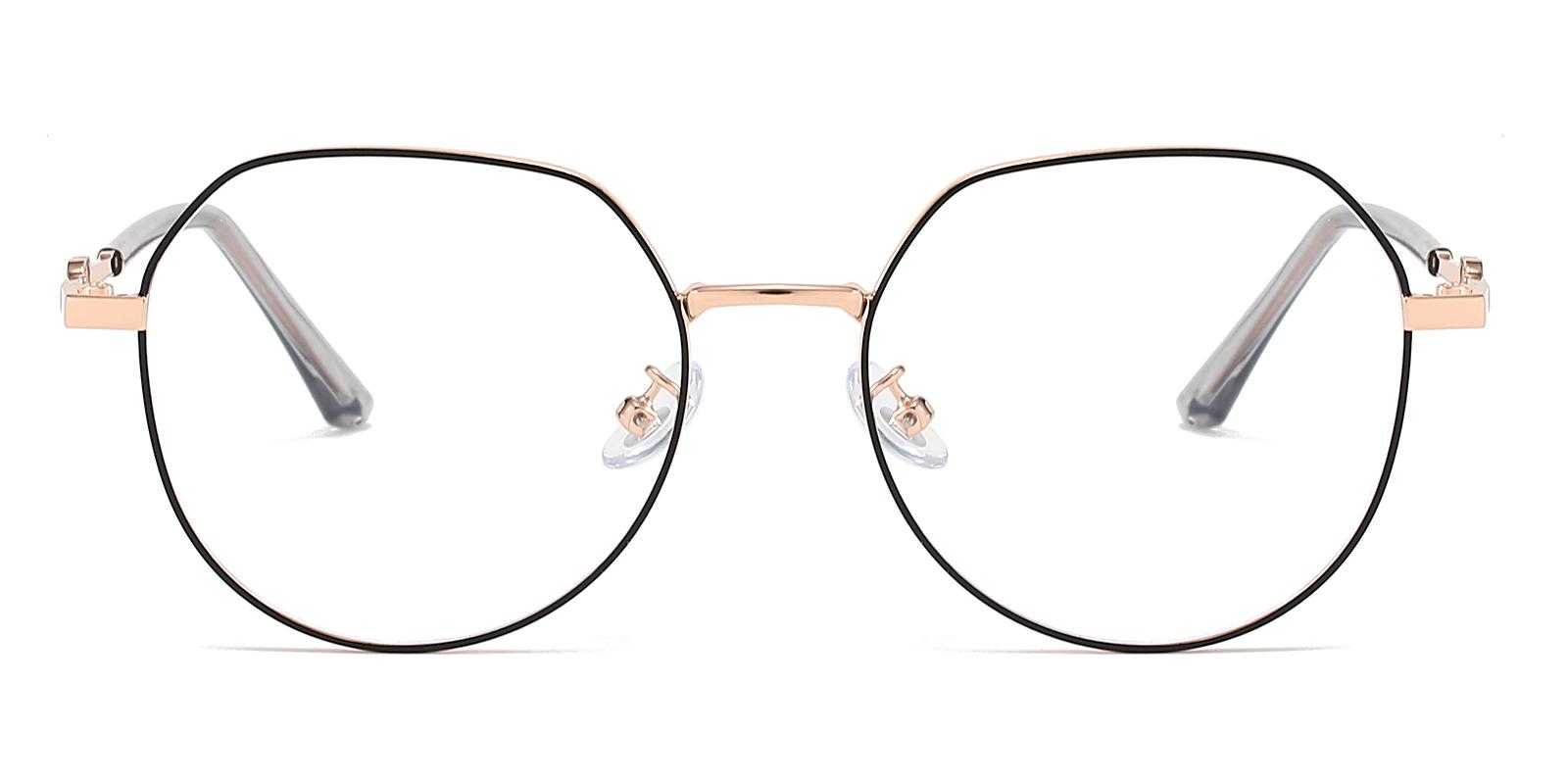 Frankfort Gold Metal Eyeglasses , NosePads Frames from ABBE Glasses