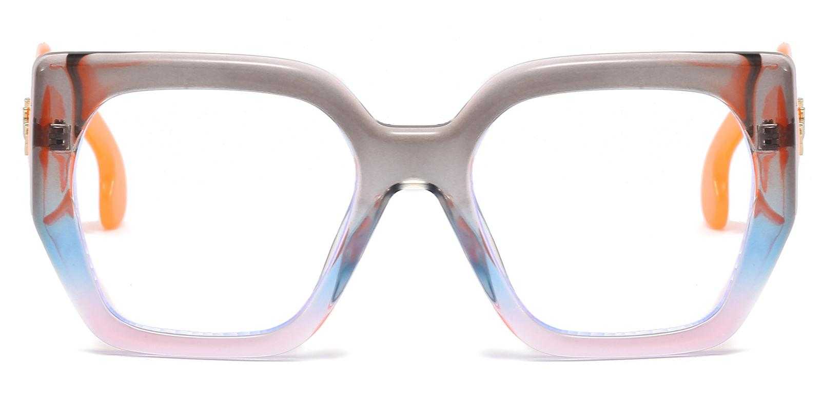 Myra Gray Plastic Eyeglasses , UniversalBridgeFit Frames from ABBE Glasses