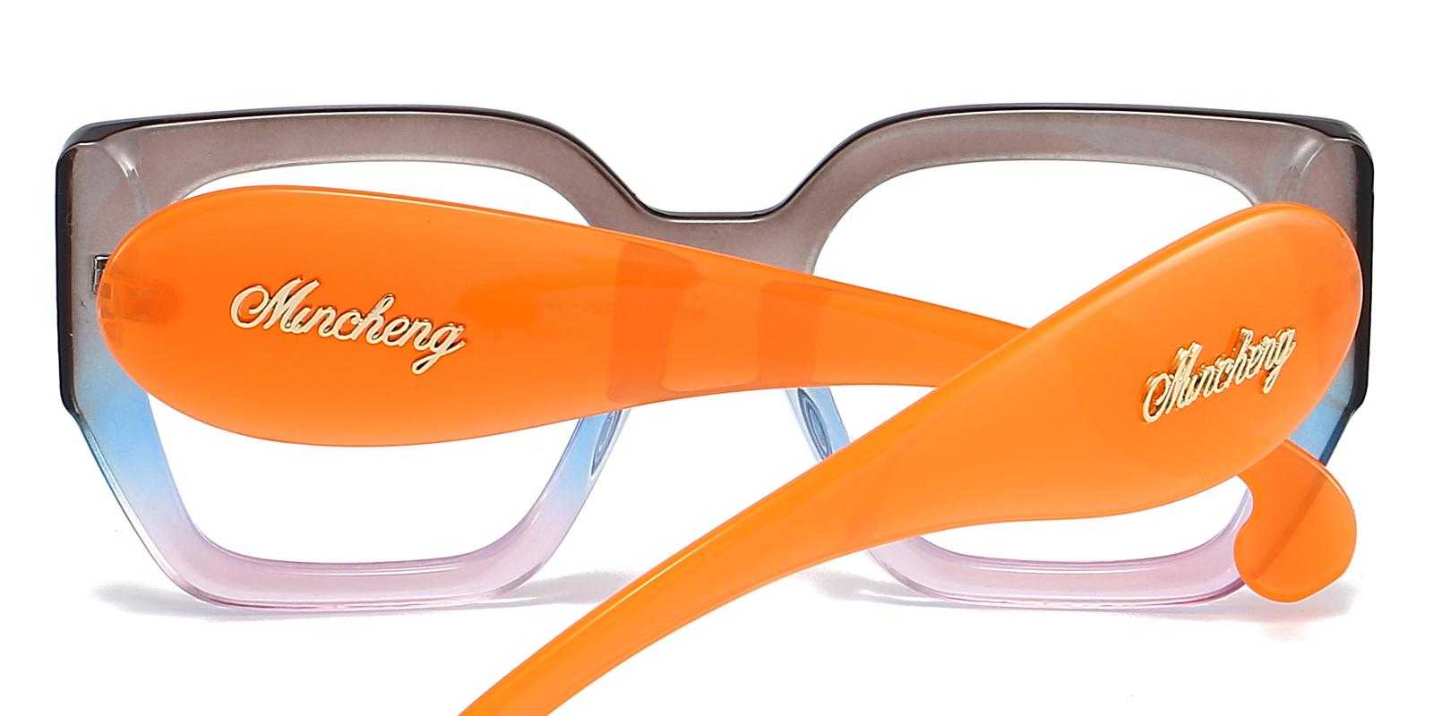 Myra Gray Plastic Eyeglasses , UniversalBridgeFit Frames from ABBE Glasses